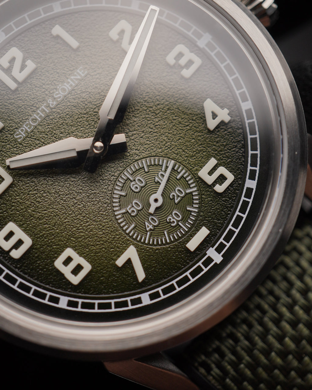 Specht & Söhne SP2647A1 Automático — Automático 38mm Slim, pulseira de borracha, vista 3
