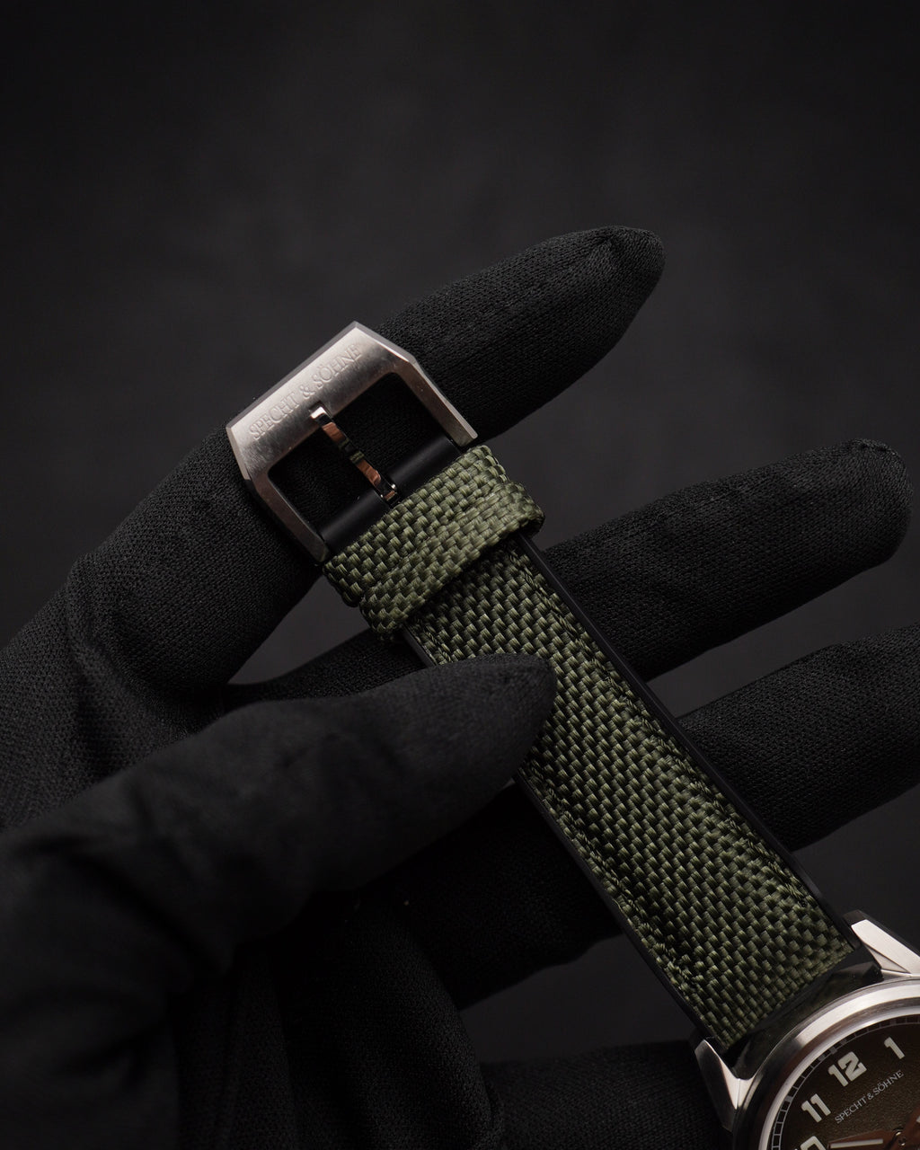 Specht & Söhne SP2647A1 Automático — Automático 38mm Slim, pulseira de borracha, vista 10