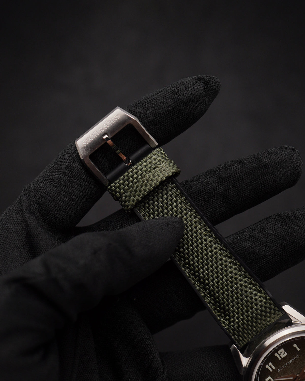 Specht & Söhne SP2647A1 Automático — Automático 38mm Slim, pulseira de borracha, vista 10