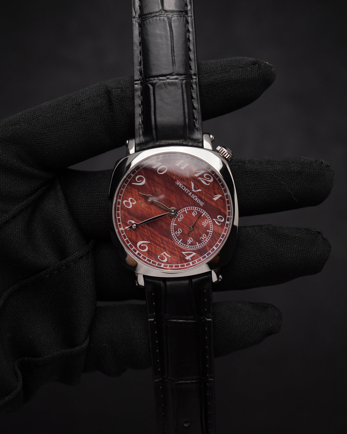 Specht & Söhne SP2645A2 Automático — Automático Seagull 38mm, pulseira de couro, vista 2