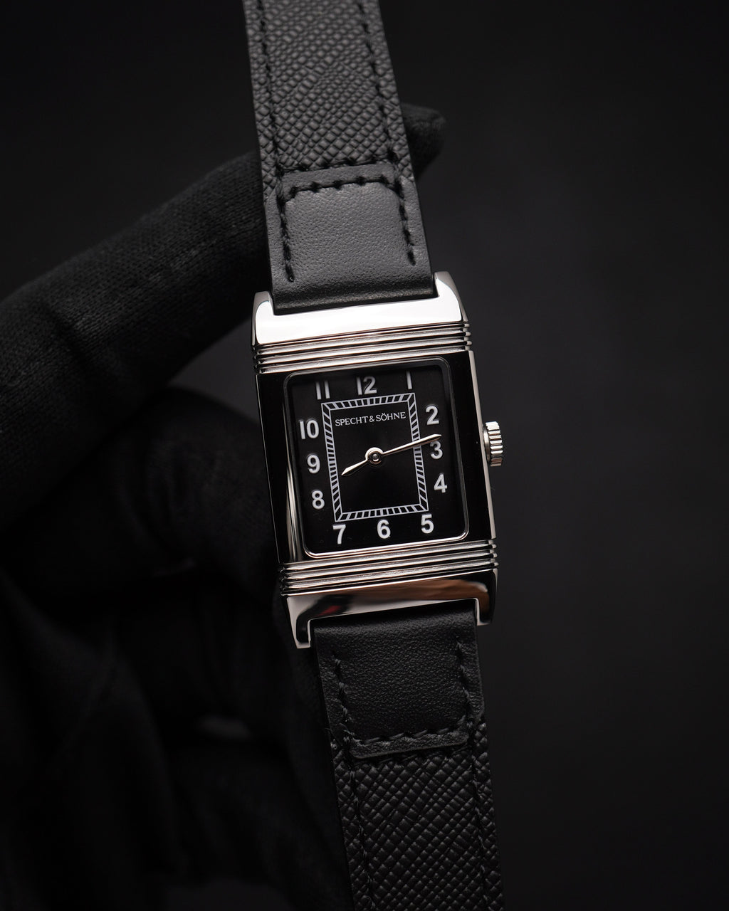 Specht & Söhne SP0029Q1-AN Quartz — Retangular Reversível, pulseira de couro, vista 3