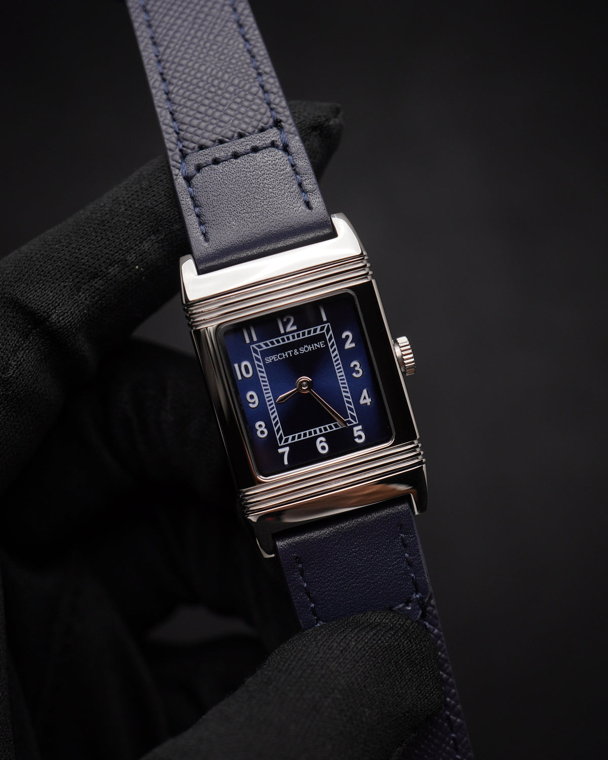 Specht & Söhne SP0029Q3-AN Quartz — Retangular Reversível, pulseira de couro, vista 5