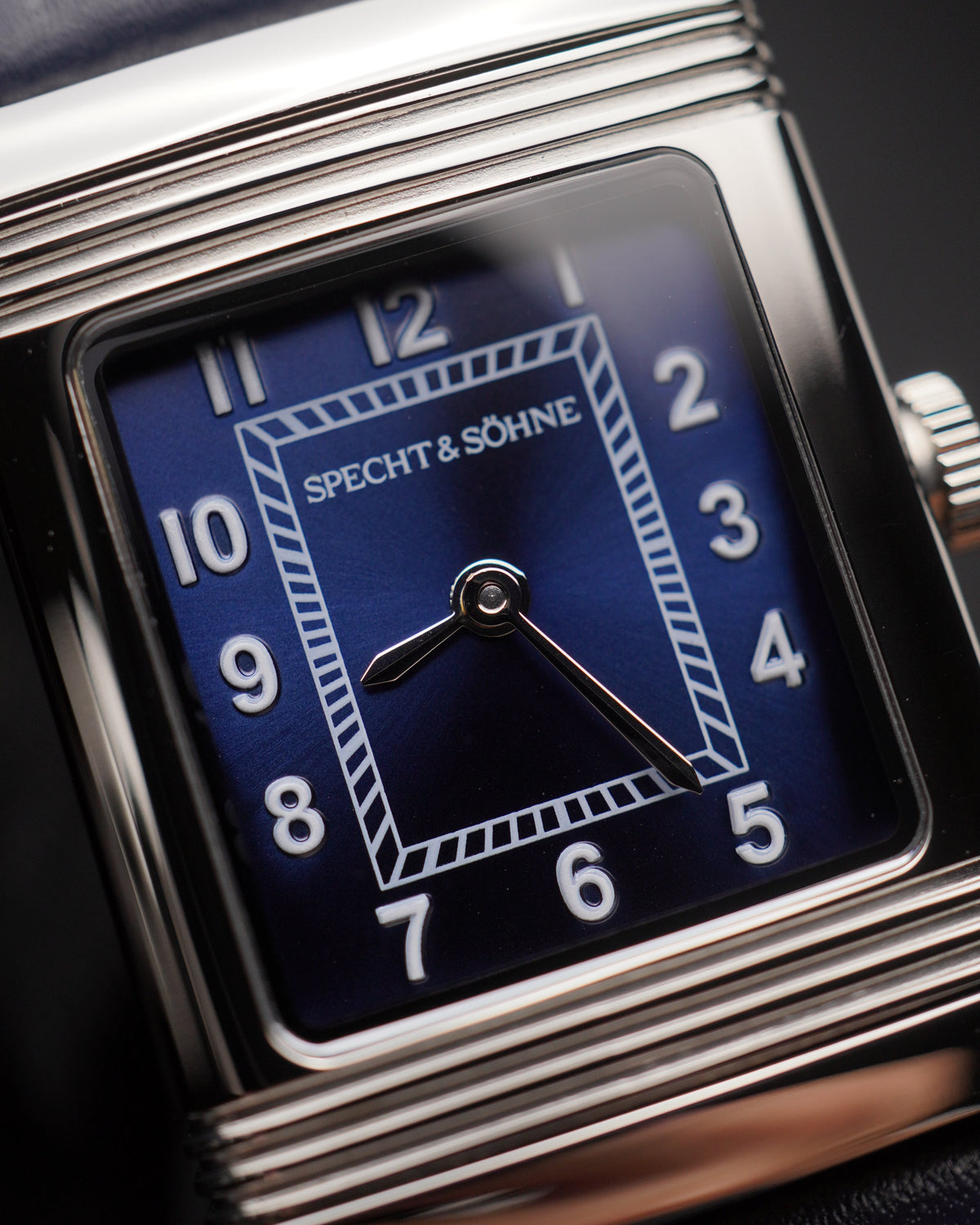 Specht & Söhne SP0029Q3-AN Quartz — Retangular Reversível, pulseira de couro, vista 4