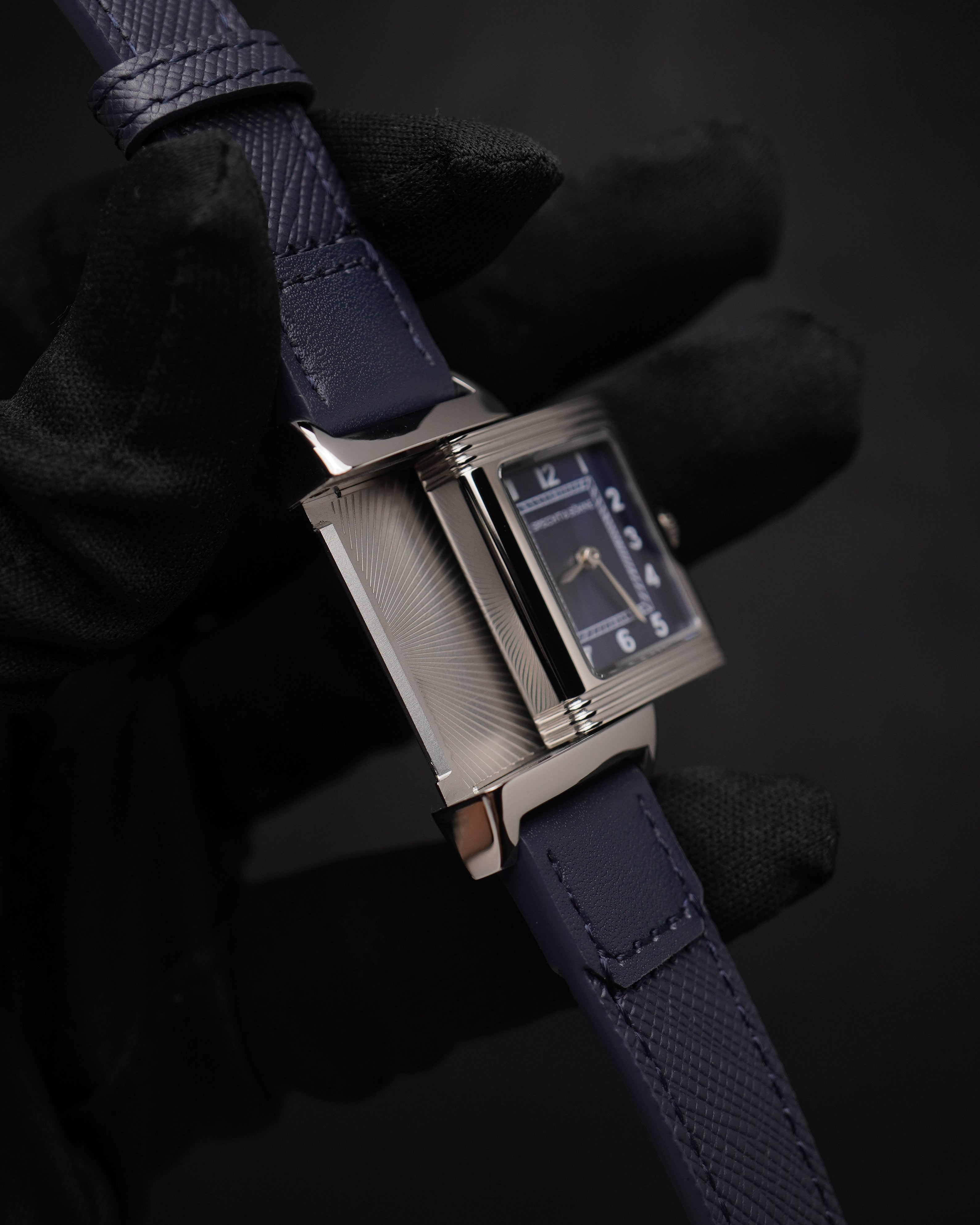 Specht & Söhne SP0029Q3-AN Quartz — Retangular Reversível, pulseira de couro, vista 3