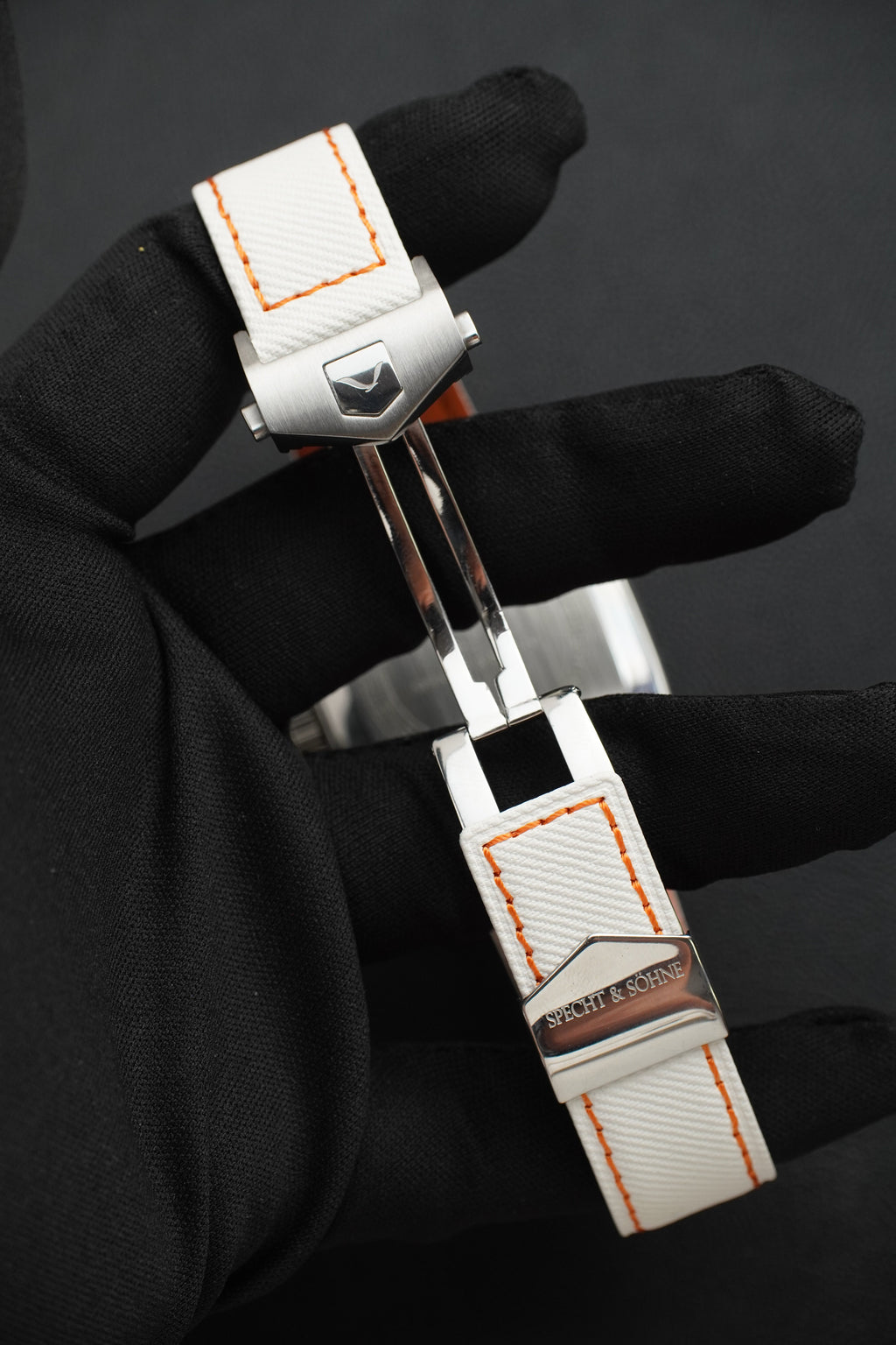 Specht & Söhne SP0009Q6 Quartz — Cronógrafo Quadrado 39mm, pulseira de couro, vista 7