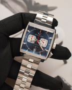 Specht & Söhne SP0009Q1-S Quartz — Cronógrafo Quadrado 39mm, pulseira de aço, vista 6