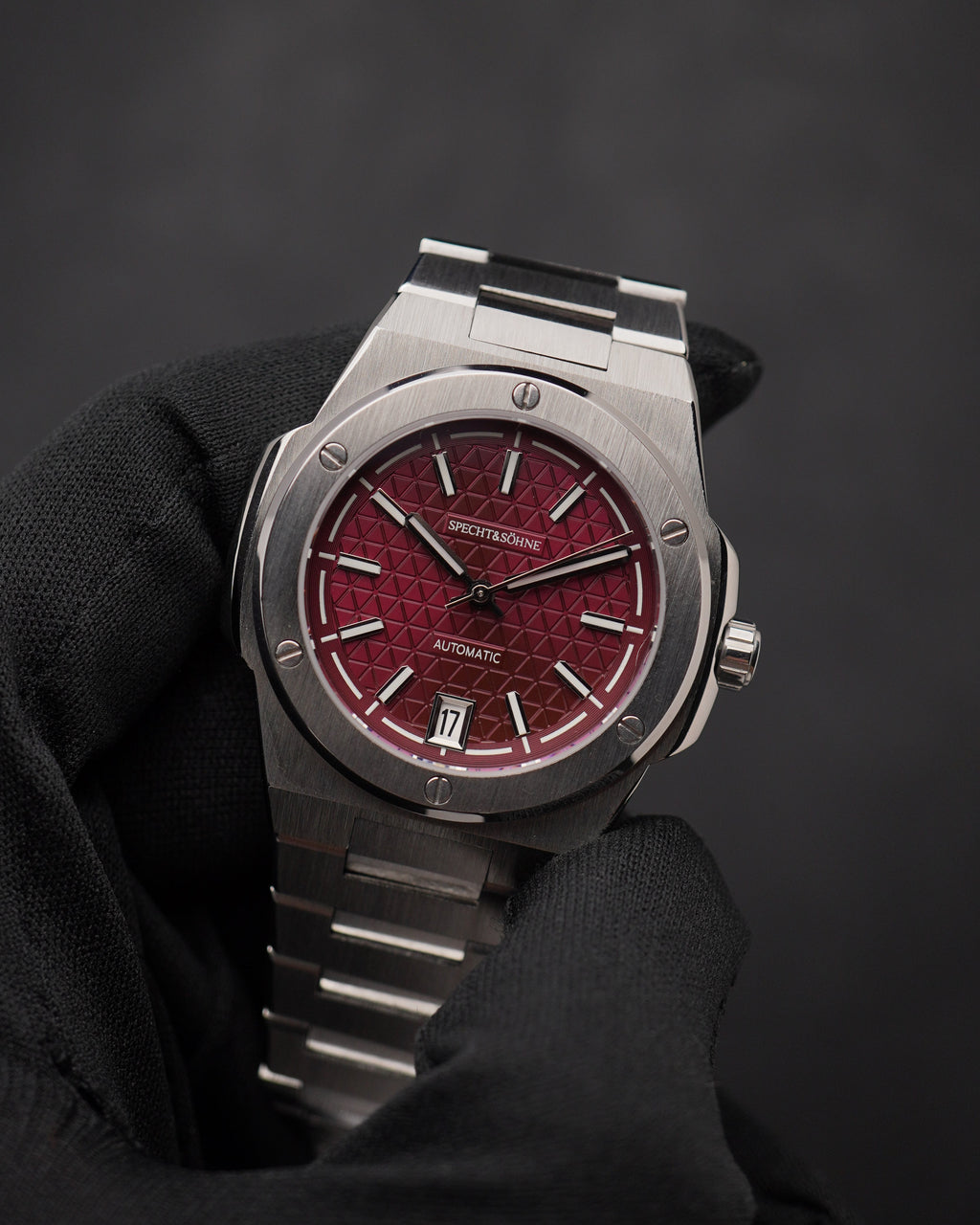 Specht & Söhne SP0022A3 Automático — Redondo 37mm, pulseira de aço, vista 2