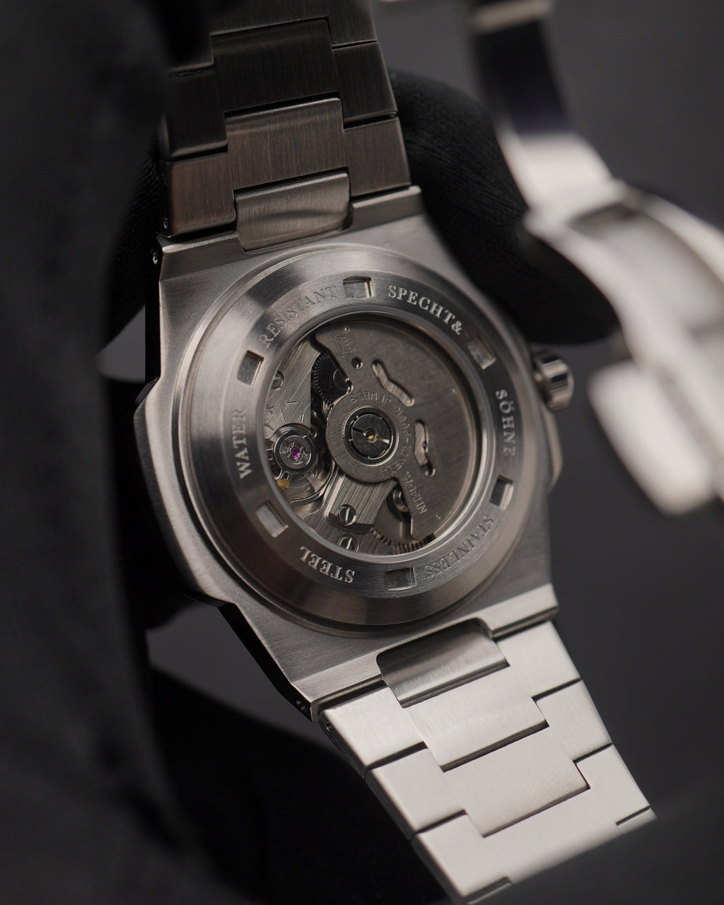Specht & Söhne SP0022A3 Automático — Redondo 37mm, pulseira de aço, vista 5