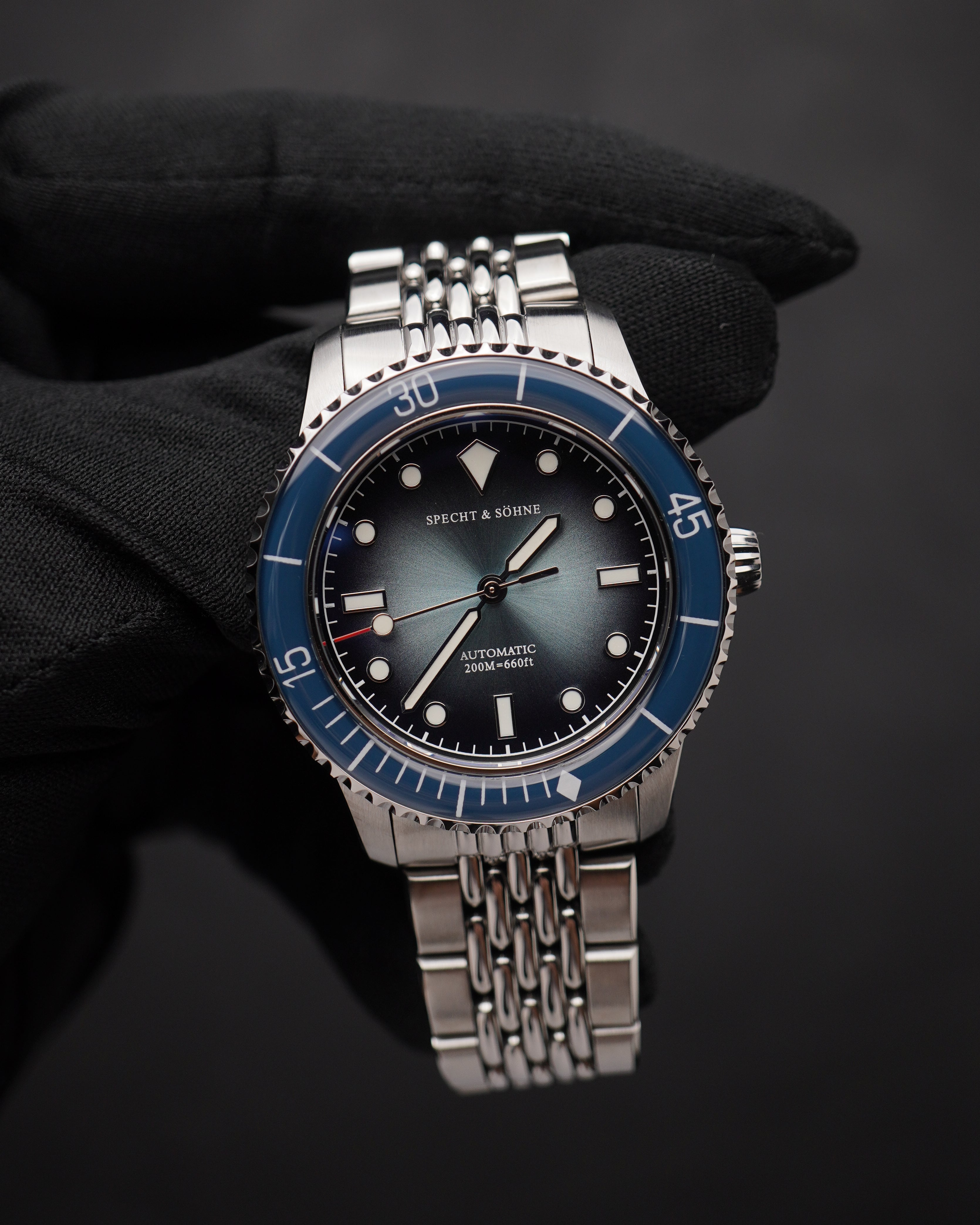 Specht & Söhne SP2653A1 Automático — Automático 39mm Premium, pulseira de aço, vista 2