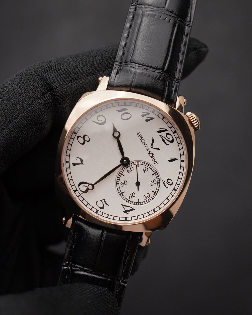 Specht & Söhne SP2645A5 Automático — Automático Seagull 38mm, pulseira de couro, vista 2