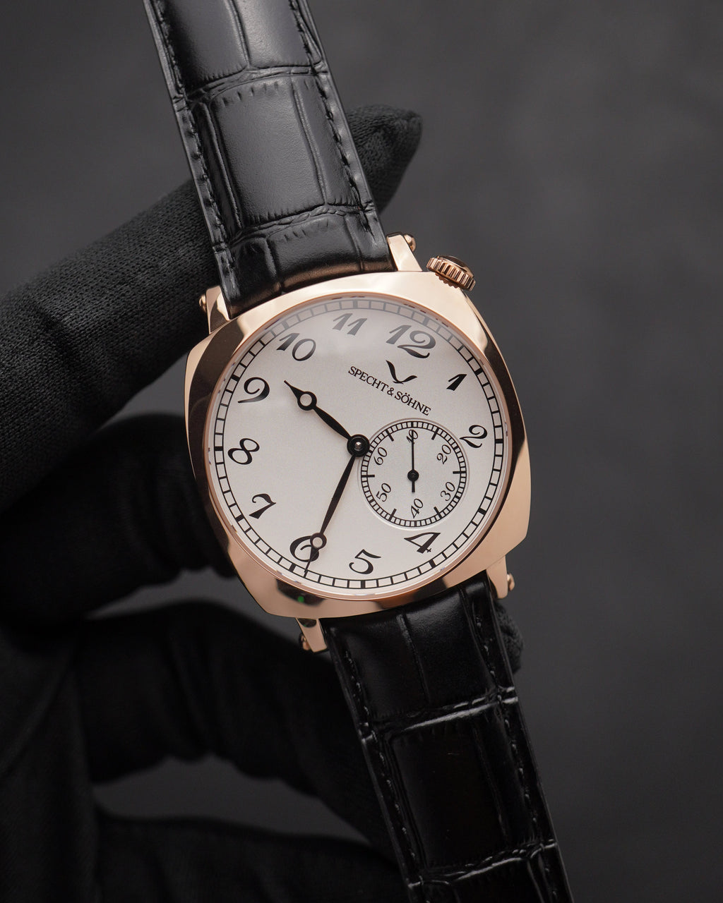 Specht & Söhne SP2645A5 Automático — Automático Seagull 38mm, pulseira de couro, vista 4