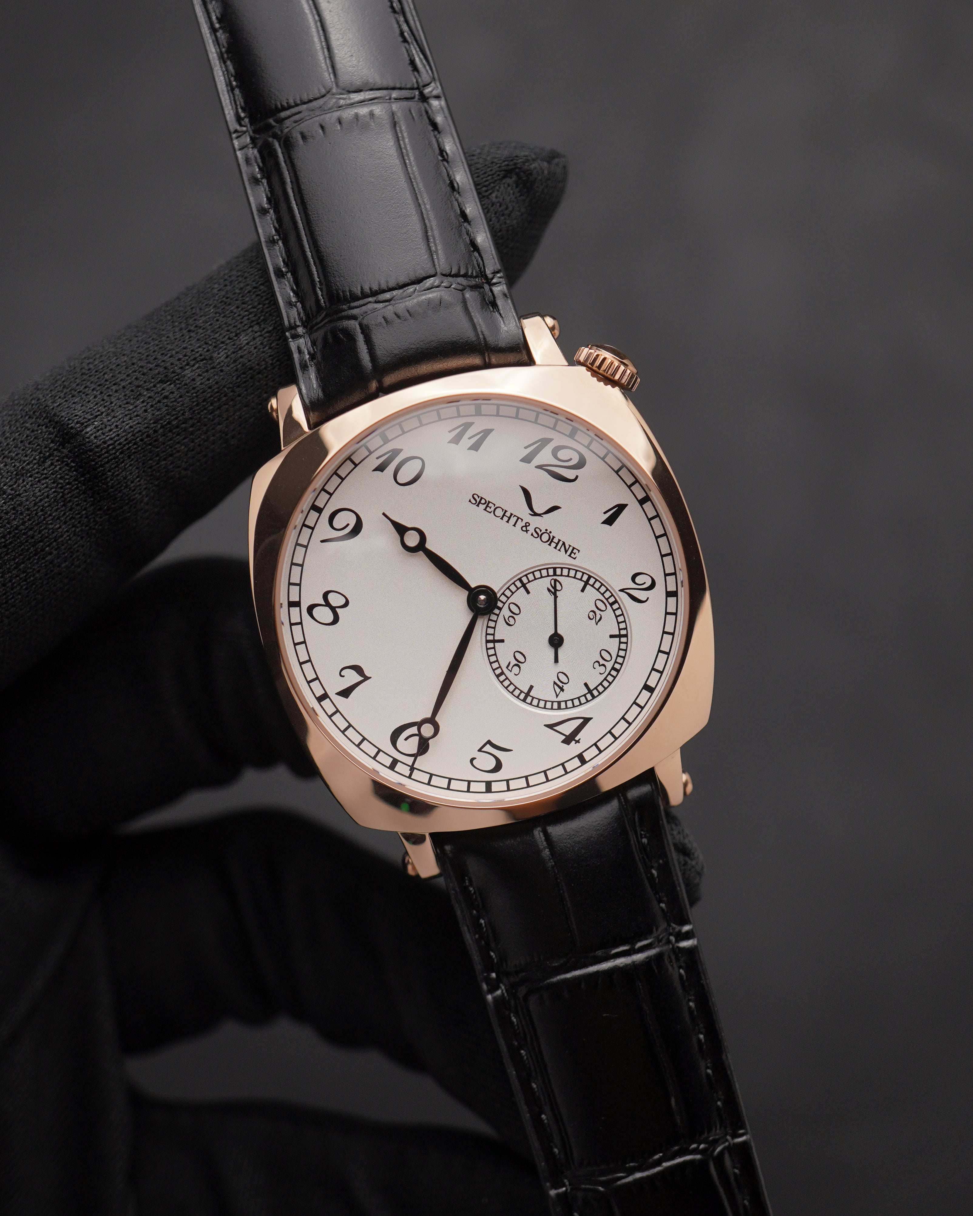 Specht & Söhne SP2645A5 Automático — Automático Seagull 38mm, pulseira de couro, vista 4