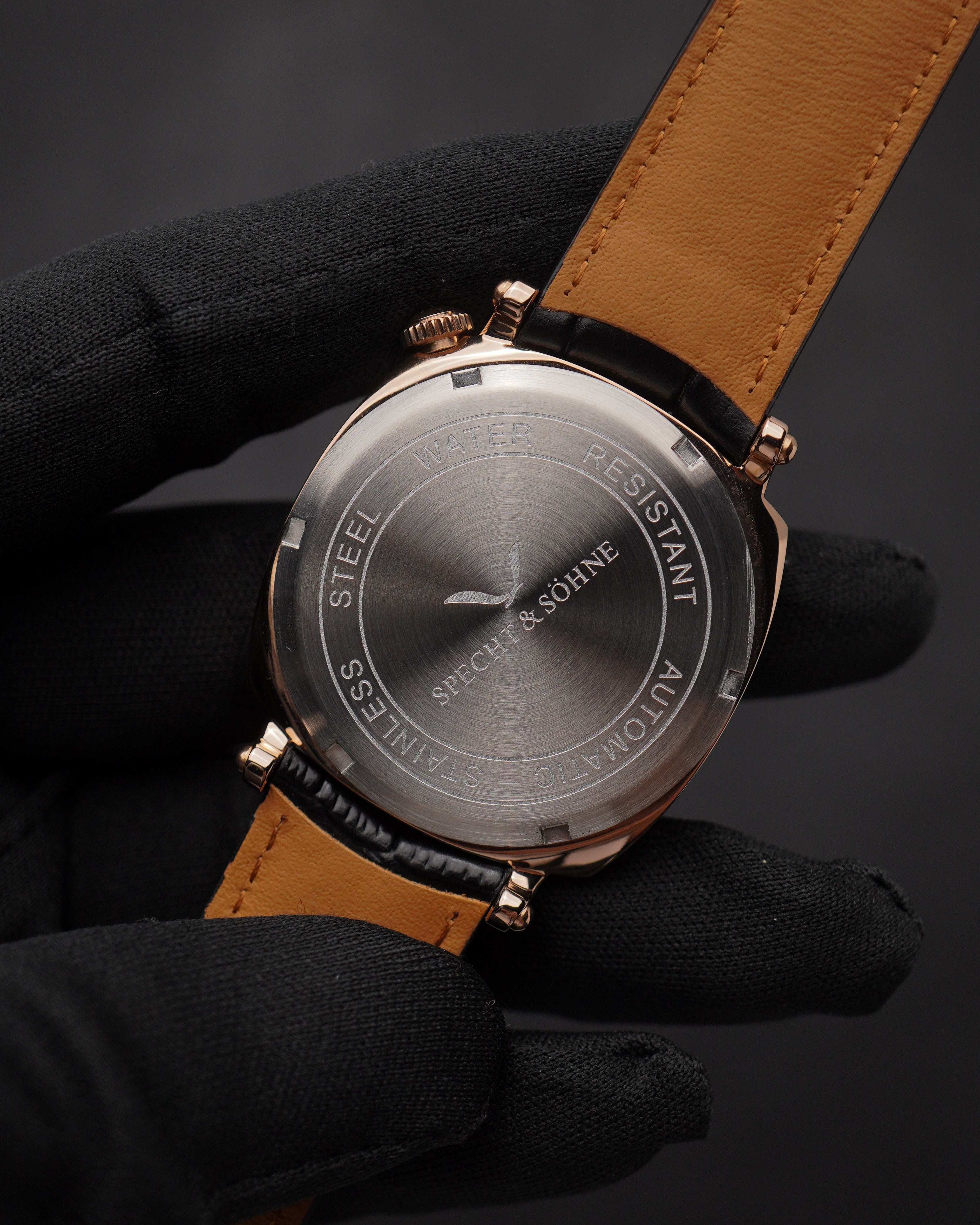 Specht & Söhne SP2645A5 Automático — Automático Seagull 38mm, pulseira de couro, vista 8