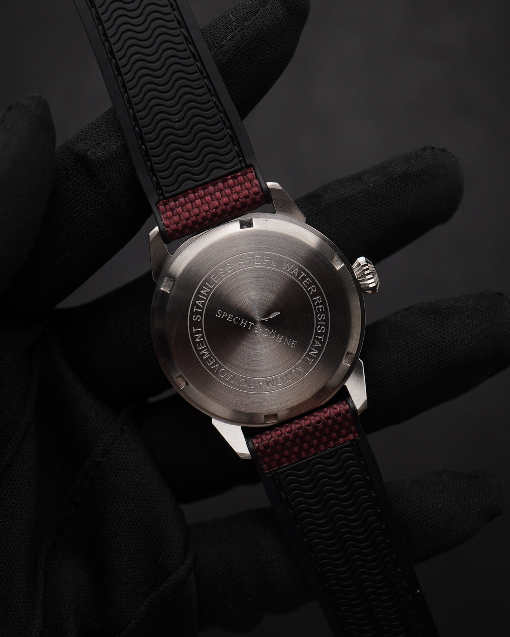 Specht & Söhne SP2647A4 Automático — Automático 38mm Slim, pulseira de borracha, vista 6