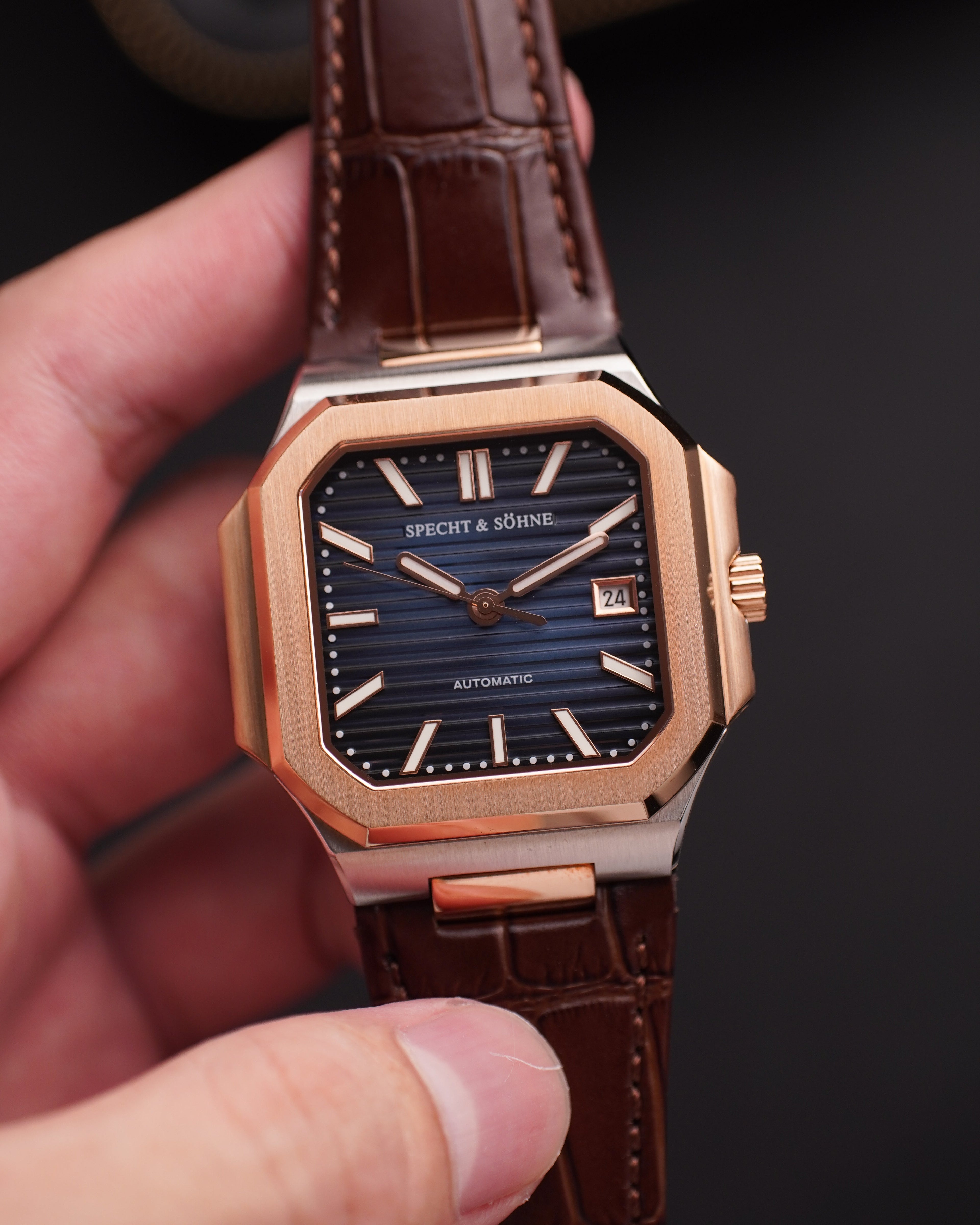 Specht & Söhne SP0028A7-L Automático — Esportivo 41mm, pulseira de couro, vista 2
