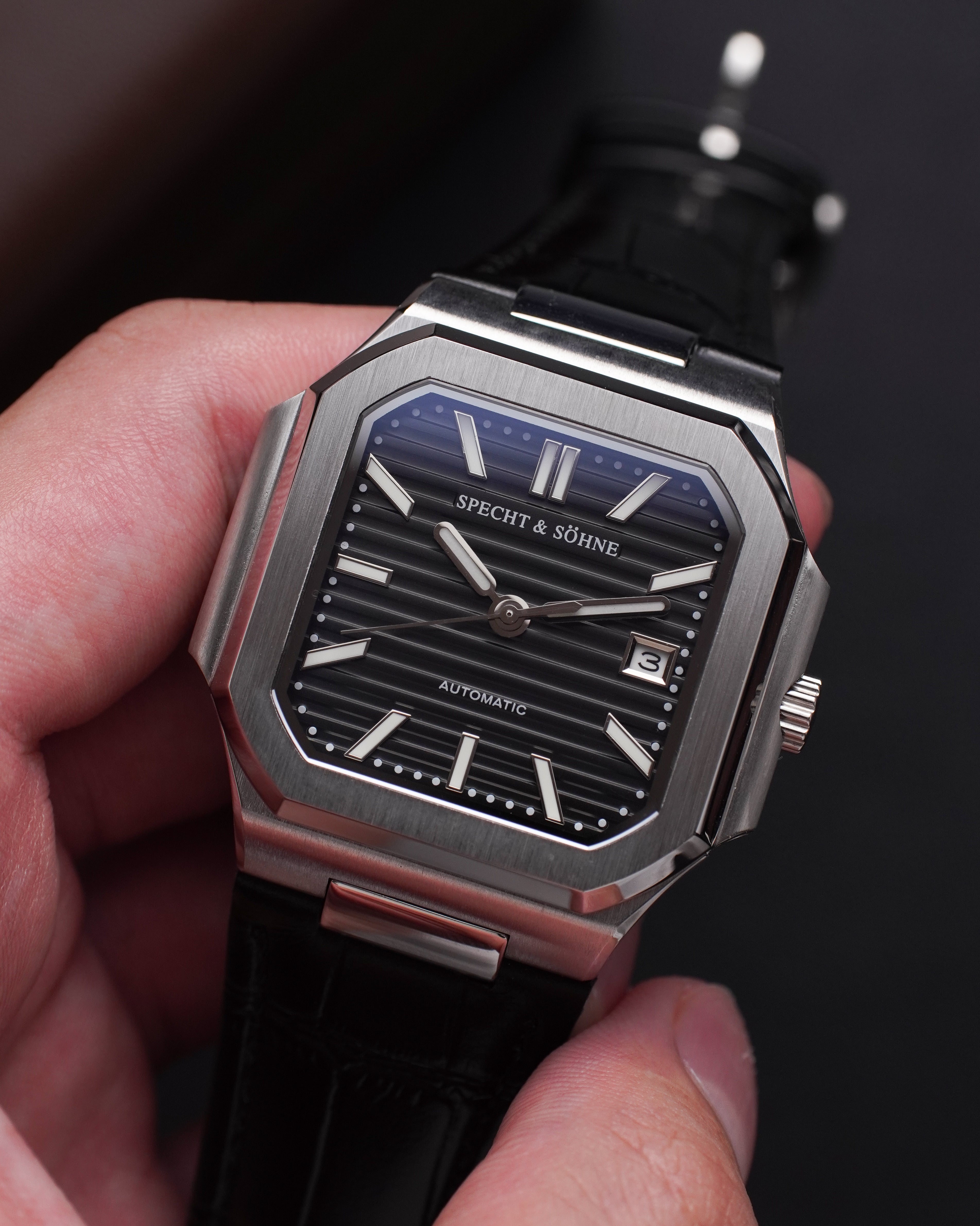 Specht & Söhne SP0028A4-L Automático — Esportivo 41mm, pulseira de couro, vista 4