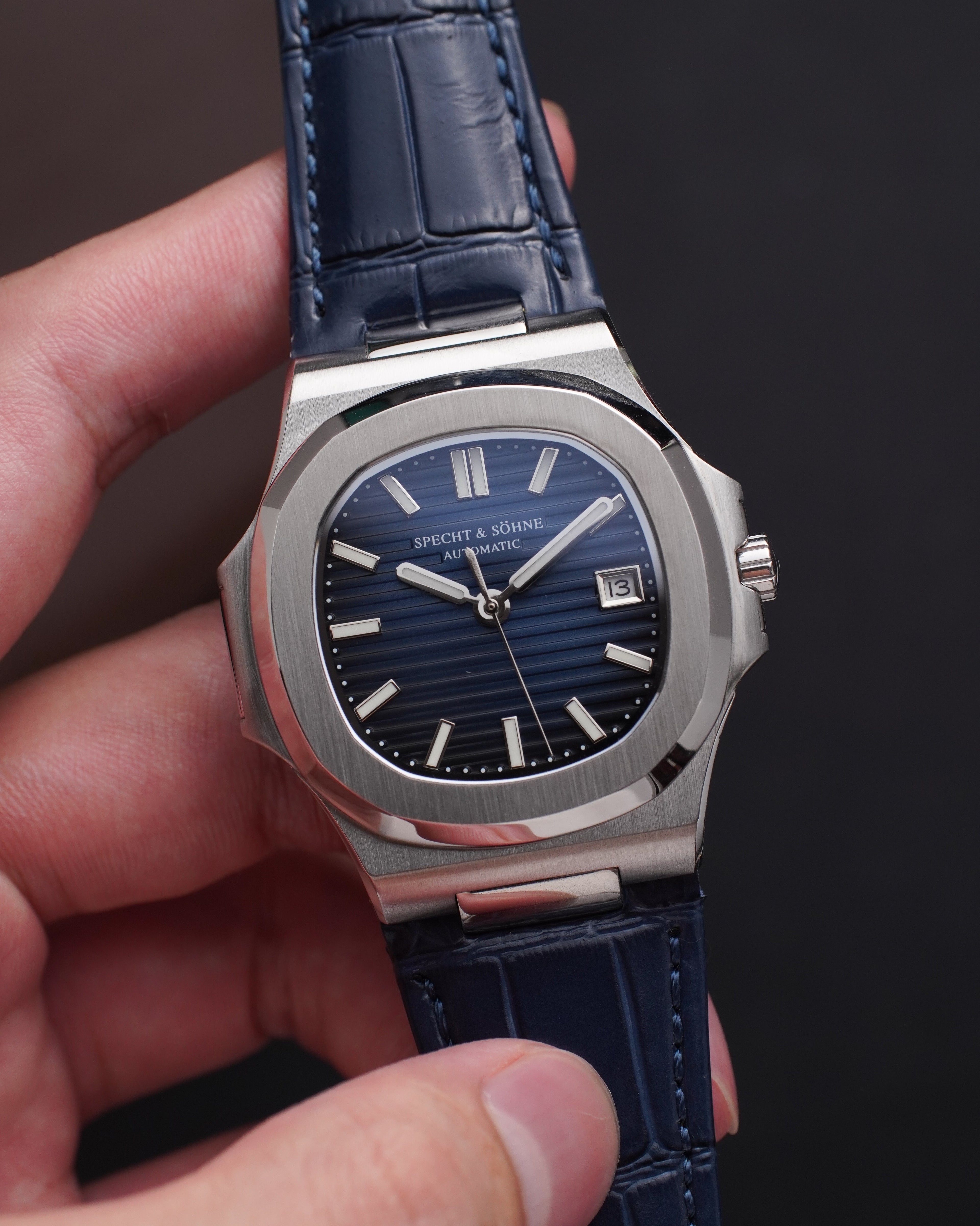 Specht & Söhne SP0005A1-V2-L Automático — Esportivo Integrado 40mm, pulseira de aço, vista 2