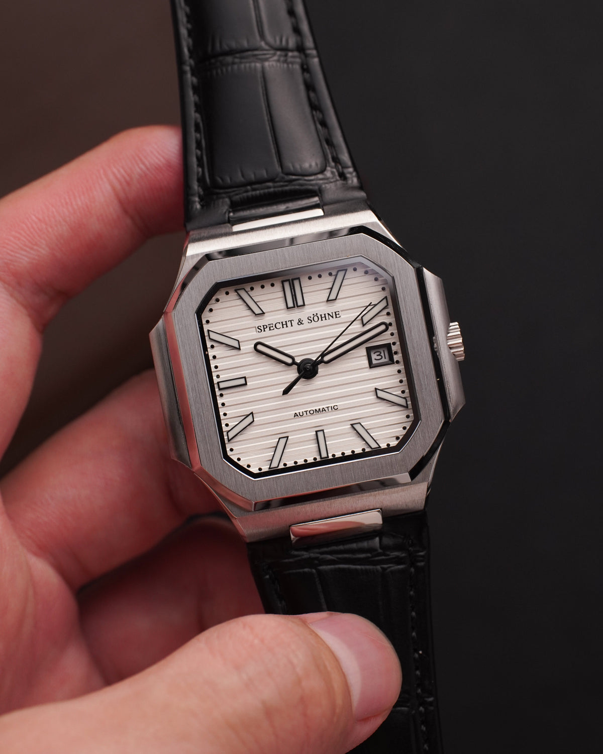 Specht & Söhne SP0028A3-L Automático — Esportivo 41mm, pulseira de couro, vista 2