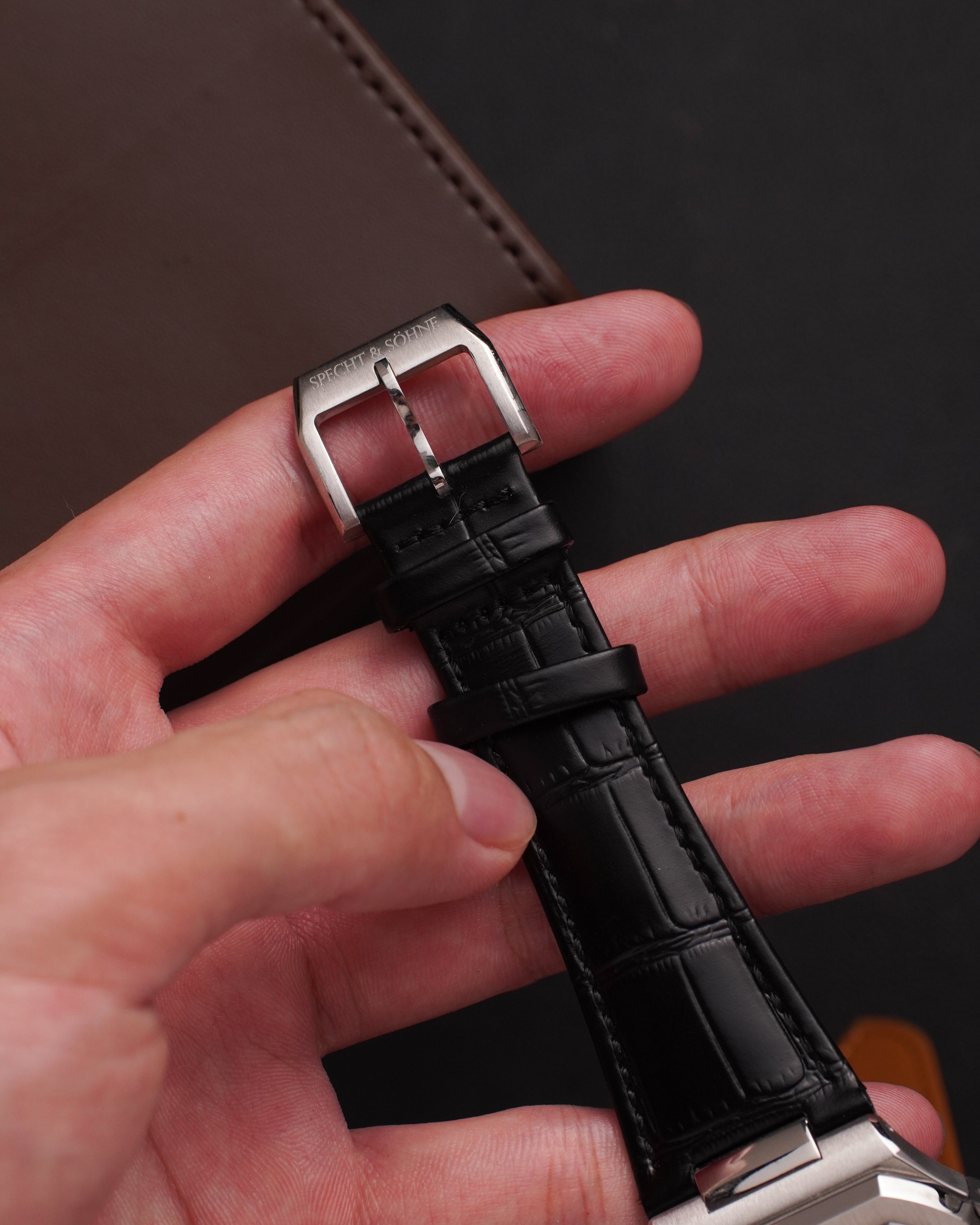 Specht & Söhne SP0028A3-L Automático — Esportivo 41mm, pulseira de couro, vista 7