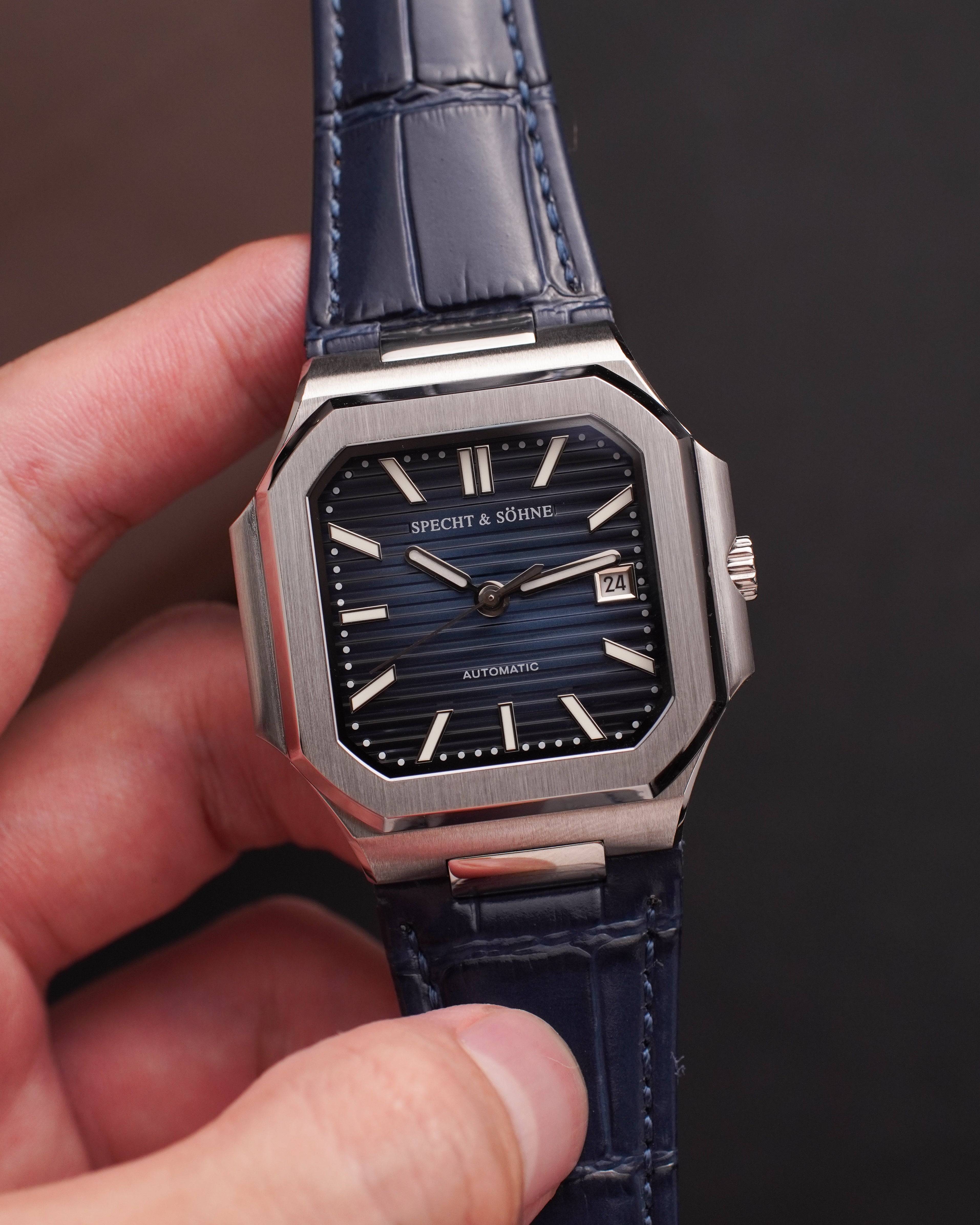 Specht & Söhne SP0028A2-L Automático — Esportivo 41mm, pulseira de couro, vista 4