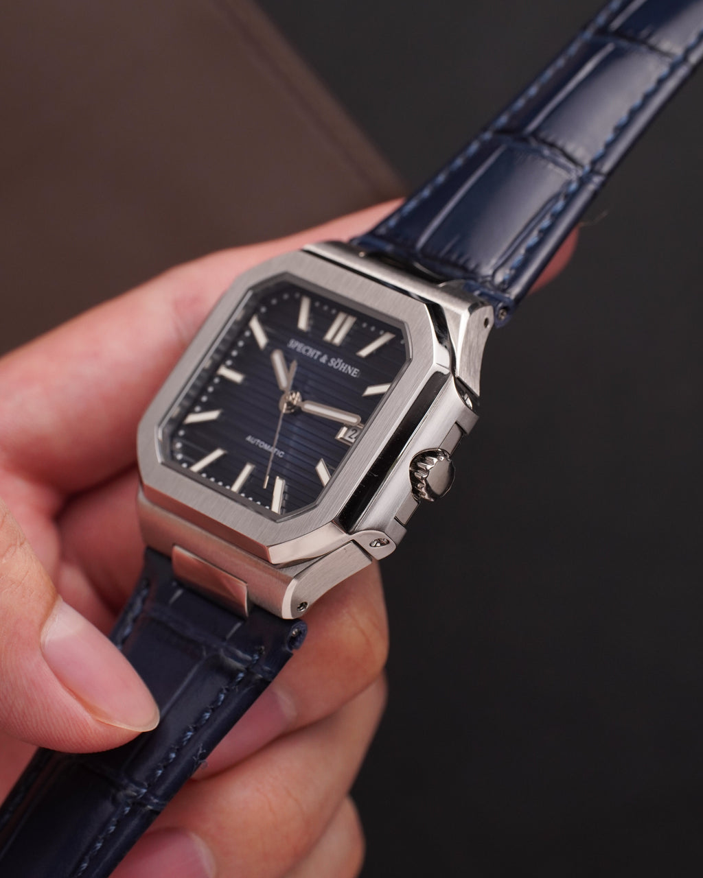 Specht & Söhne SP0028A2-L Automático — Esportivo 41mm, pulseira de couro, vista 6