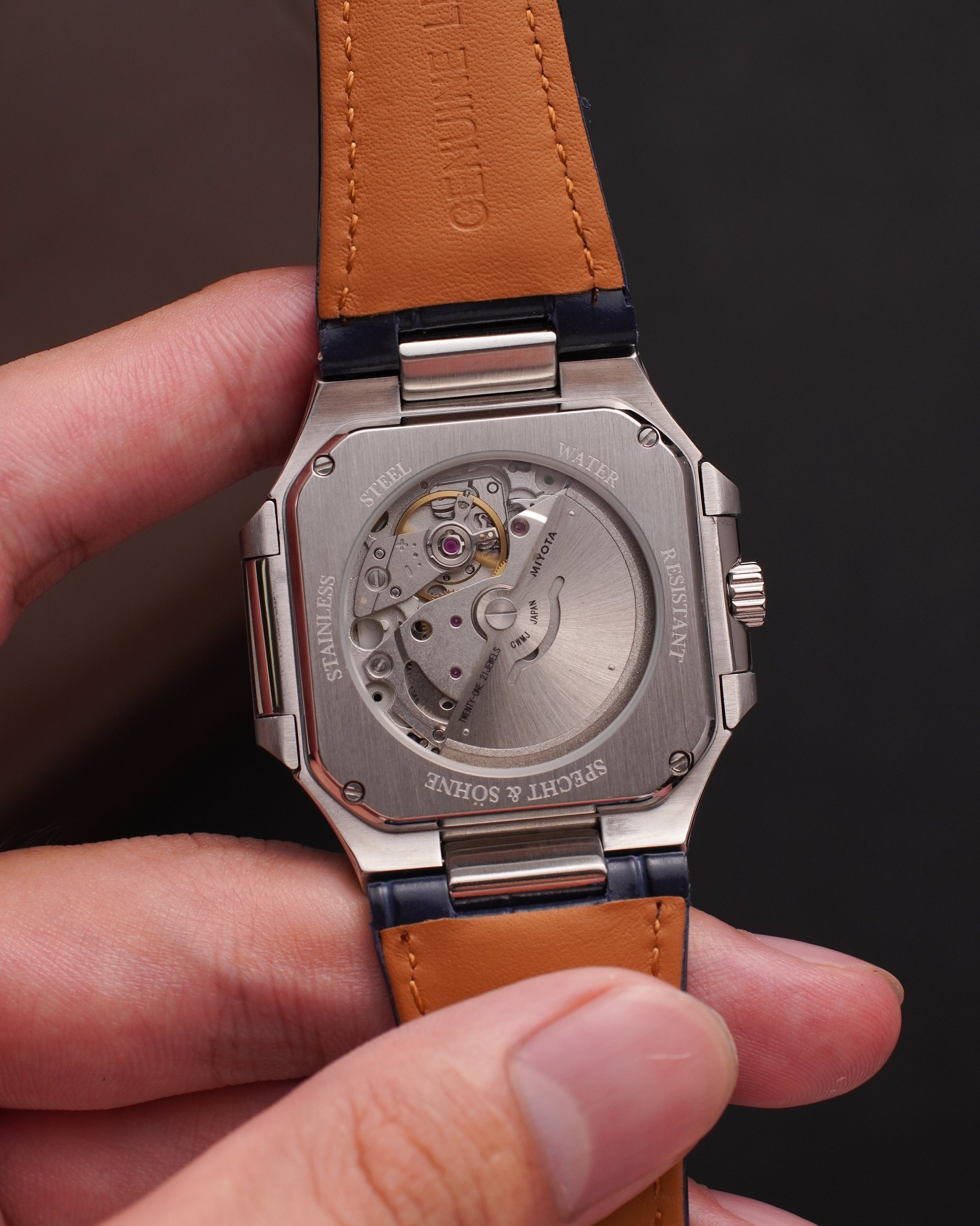 Specht & Söhne SP0028A2-L Automático — Esportivo 41mm, pulseira de couro, vista 8
