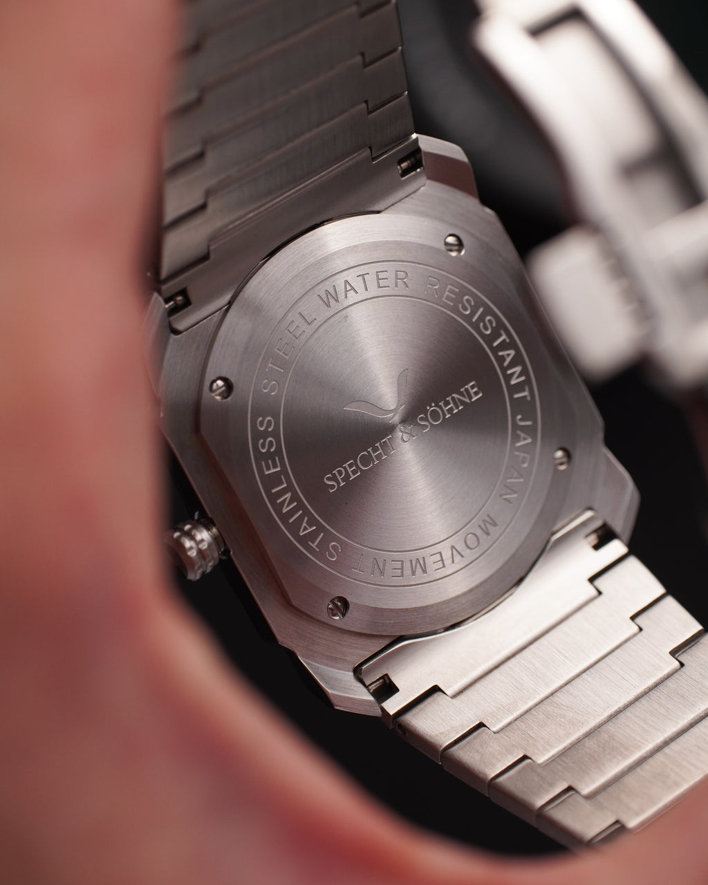 Specht & Söhne SP2654Q3 Quartz — Ultrafino 38mm, pulseira de aço, vista 11