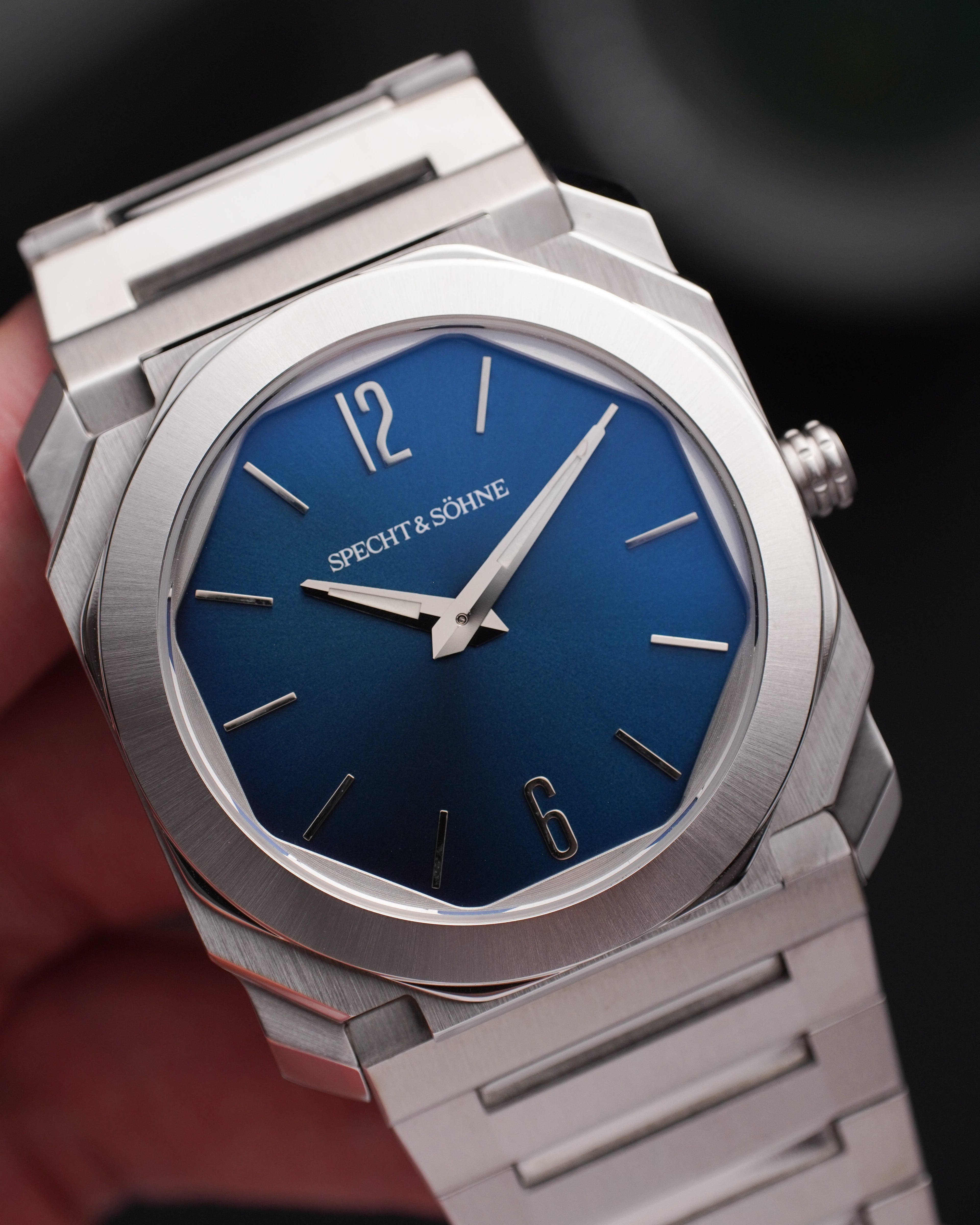 Specht & Söhne SP2654Q2 Quartz — Ultrafino 38mm, pulseira de aço, vista 6