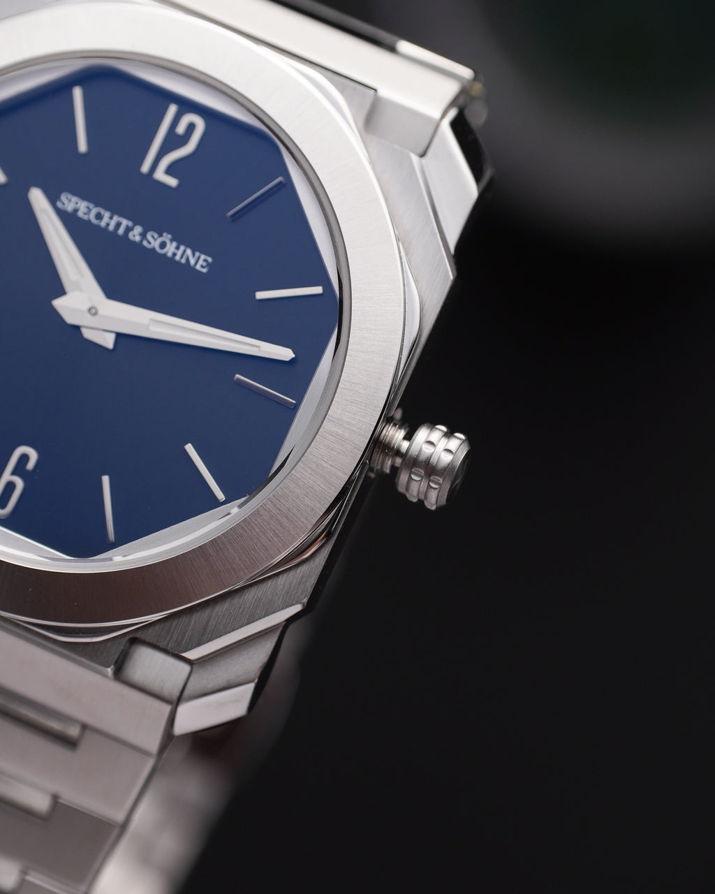 Specht & Söhne SP2654Q1 Quartz — Ultrafino 38mm, pulseira de aço, vista 8