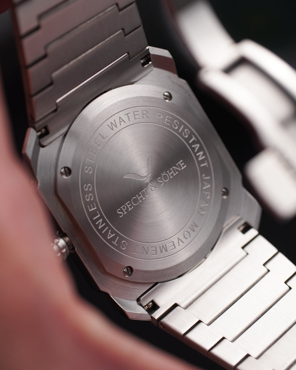 Specht & Söhne SP2654Q1 Quartz — Ultrafino 38mm, pulseira de aço, vista 11