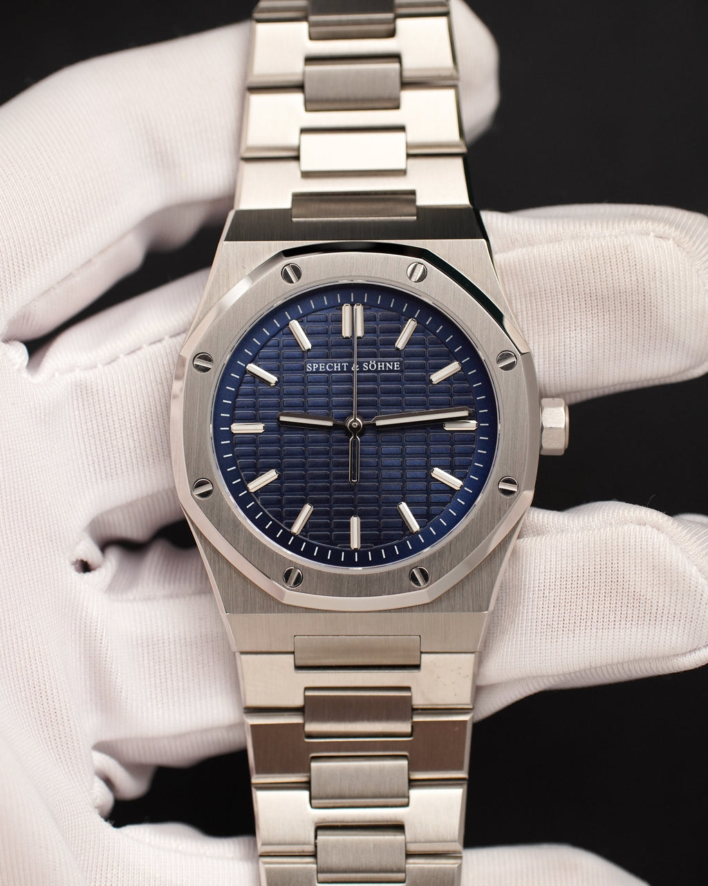 Specht & Söhne SP2646Q1 Quartz — Octogonal 38mm, pulseira de aço, vista 5