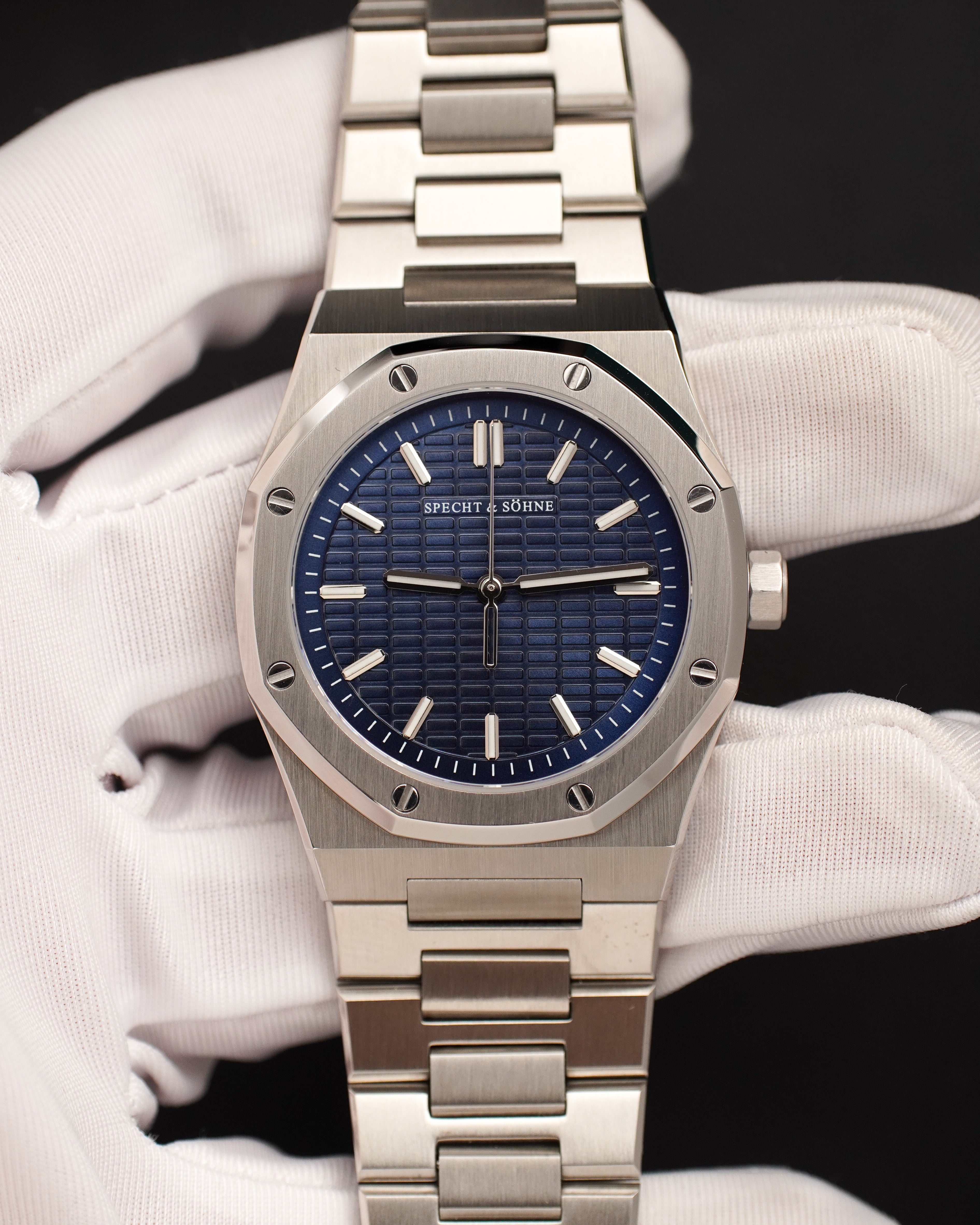Specht & Söhne SP2646Q1 Quartz — Octogonal 38mm, pulseira de aço, vista 5