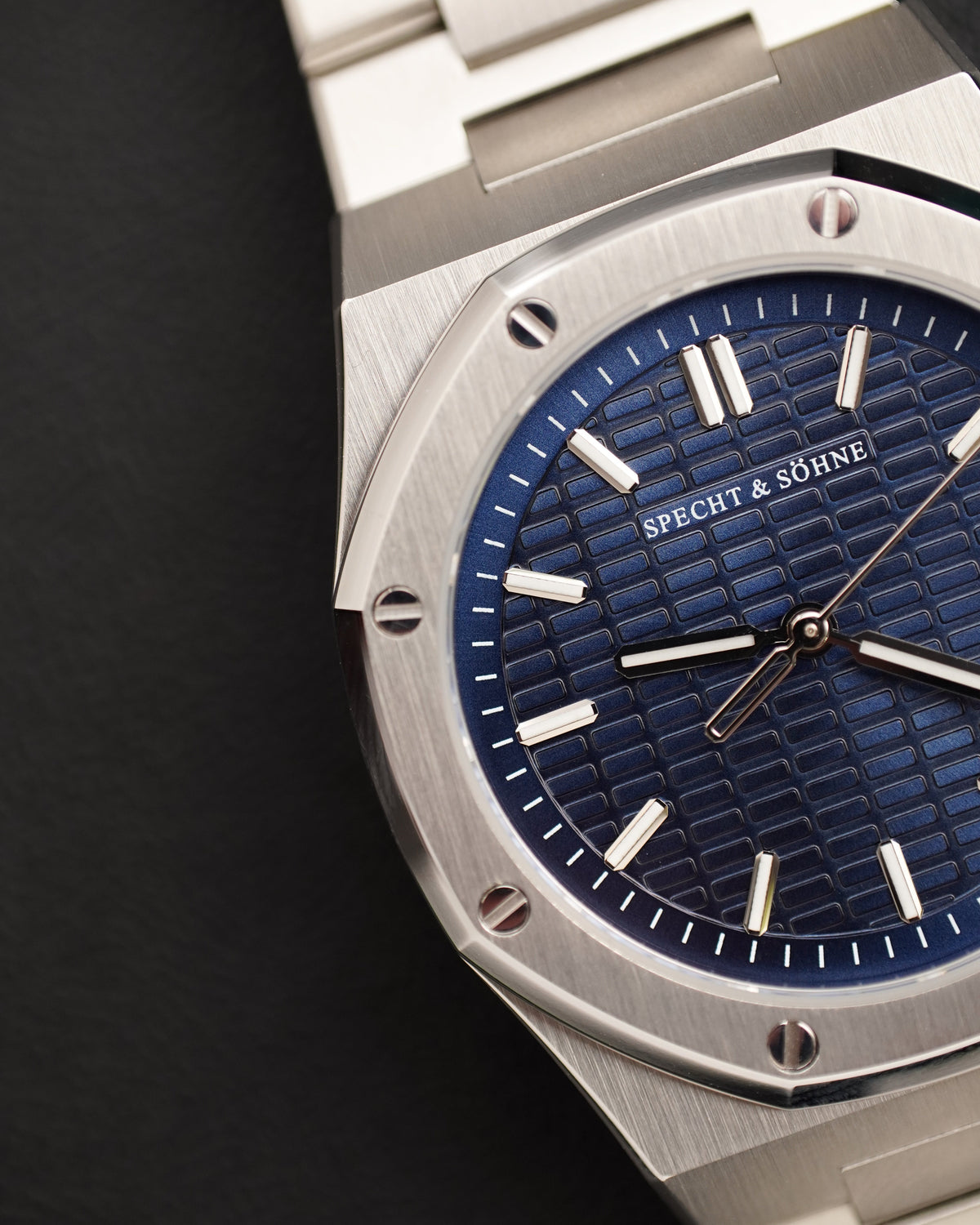 Specht & Söhne SP2646Q1 Quartz — Octogonal 38mm, pulseira de aço, vista 4