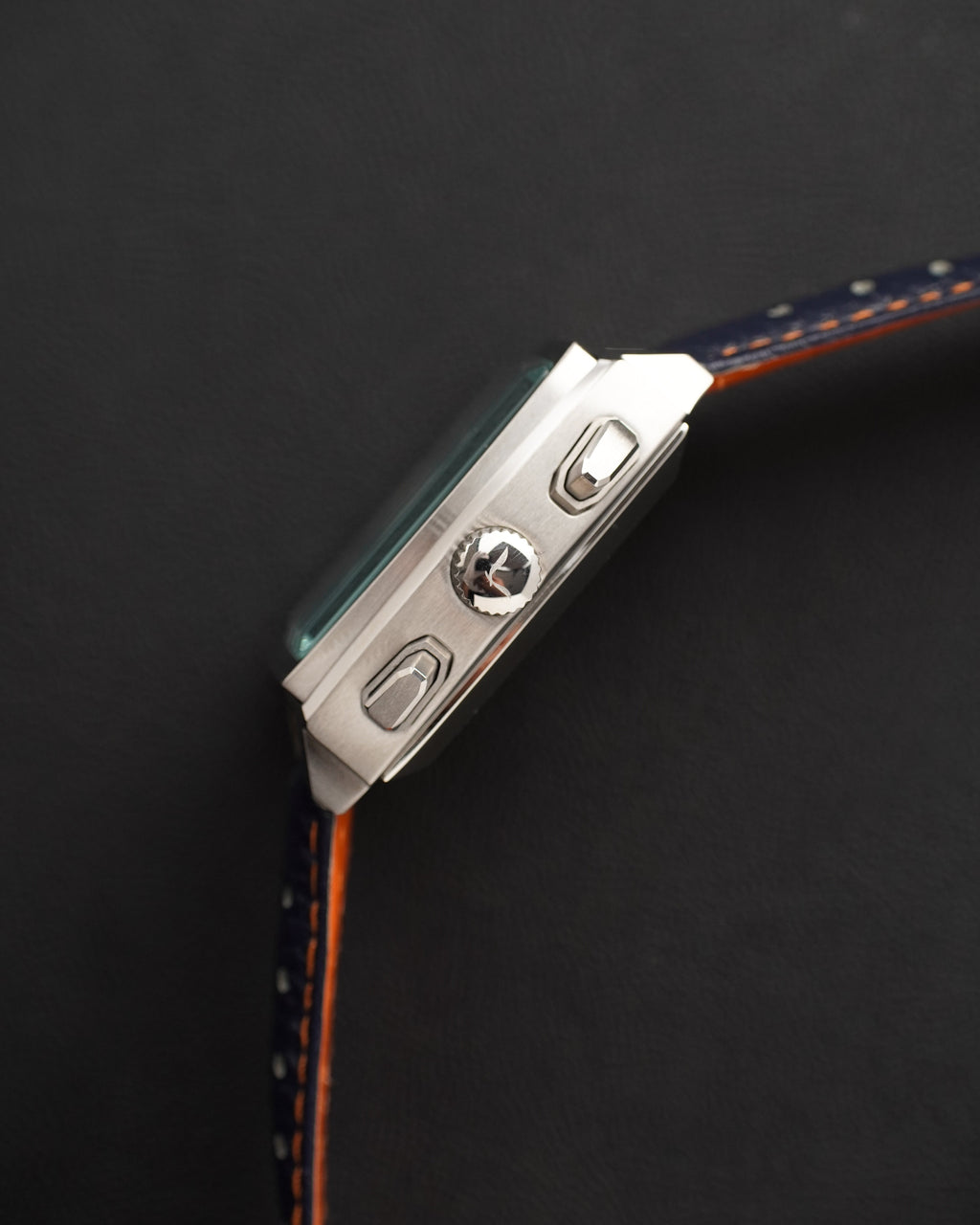 Specht & Söhne SP0009Q8 Quartz — Cronógrafo Quadrado 39mm, pulseira de couro, vista 7