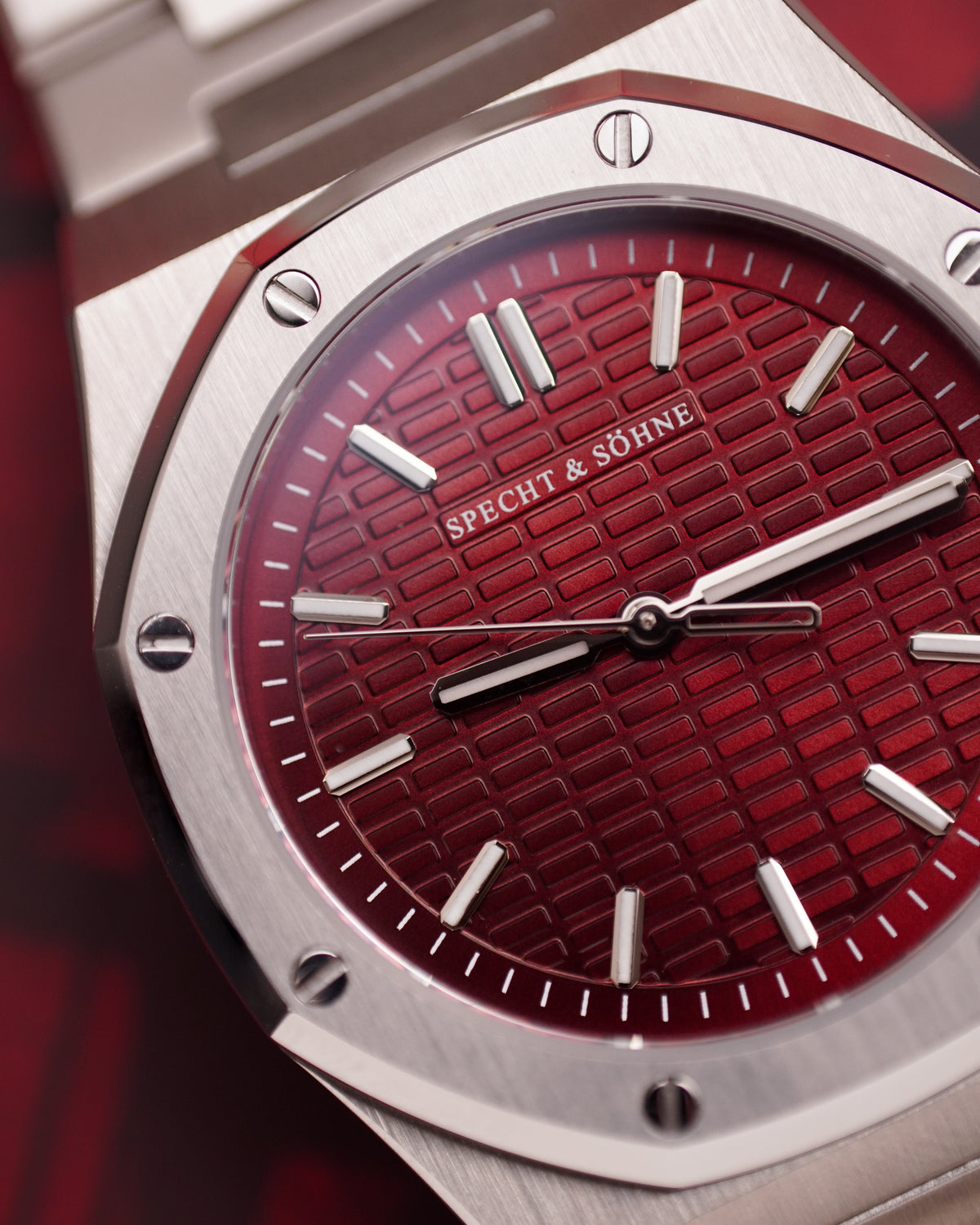 Specht & Söhne SP2646Q2 Quartz — Octogonal 38mm, pulseira de aço, vista 5