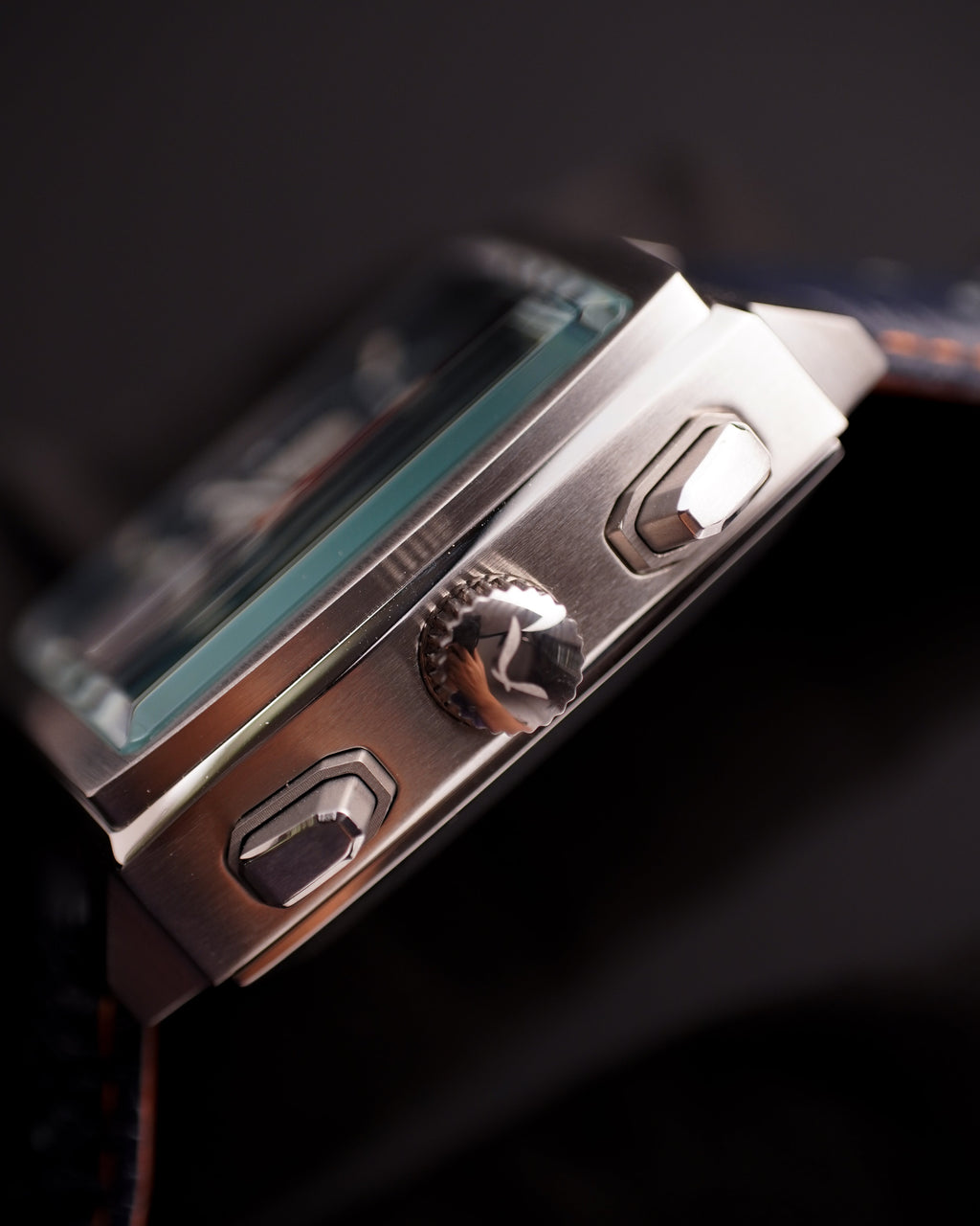 Specht & Söhne SP0009Q2 Quartz — Cronógrafo Quadrado 39mm, pulseira de couro, vista 6