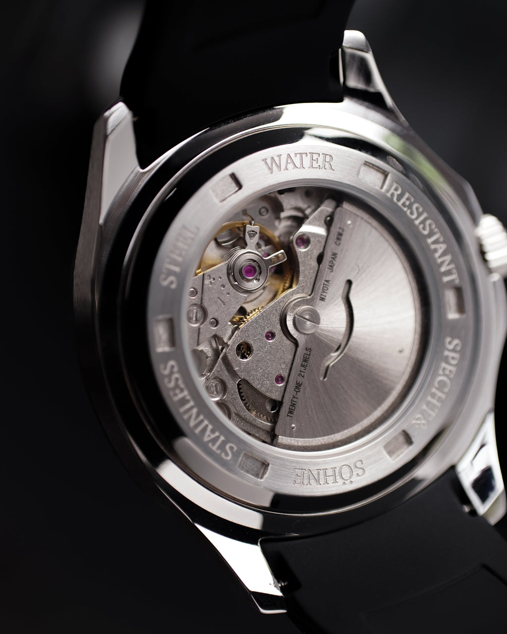 Specht & Söhne SP0008A2 Automático — Esportivo 40mm, pulseira de silicone, vista 7