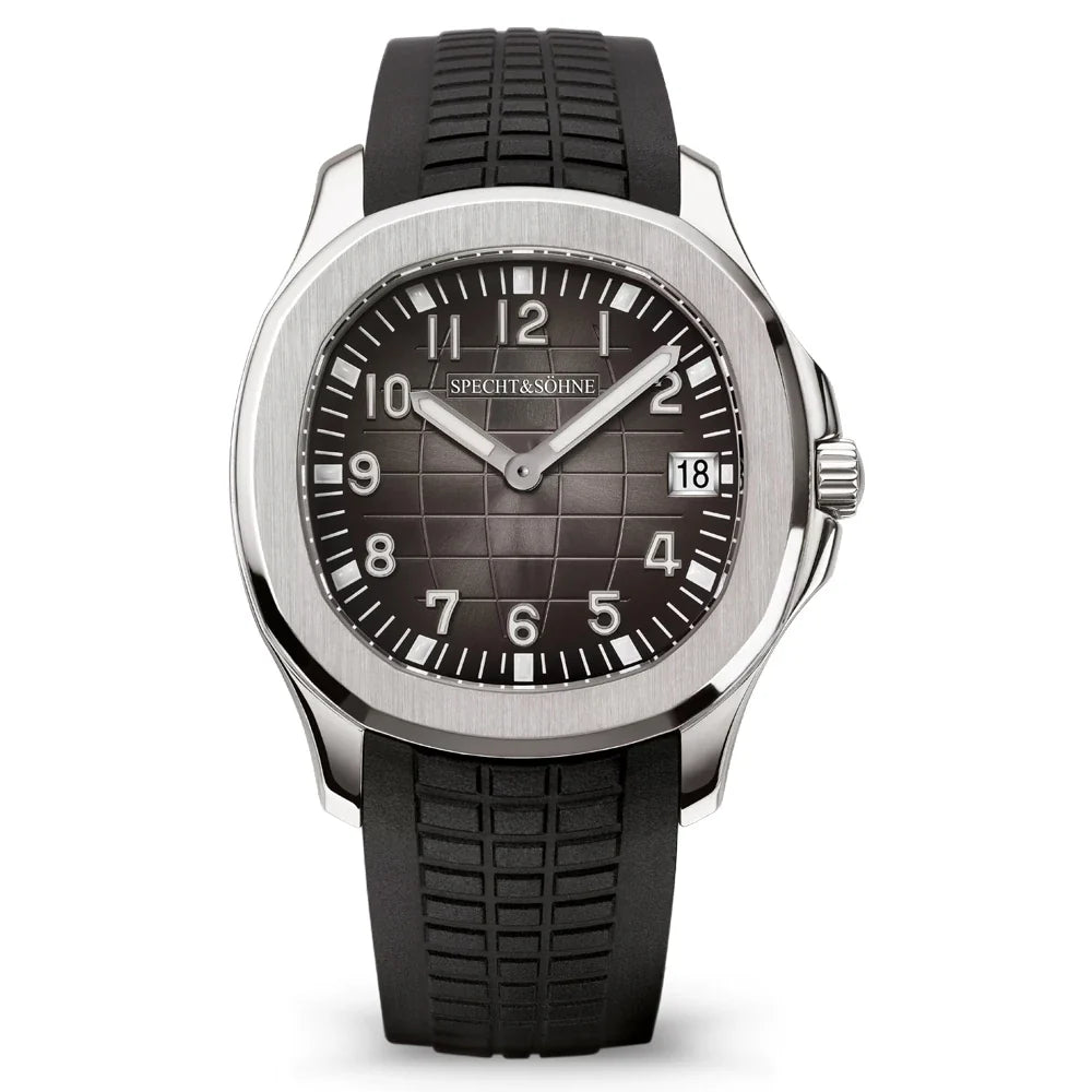Specht & Söhne SP0008Q1 Quartz — Slim 41mm, pulseira de silicone, vista 2