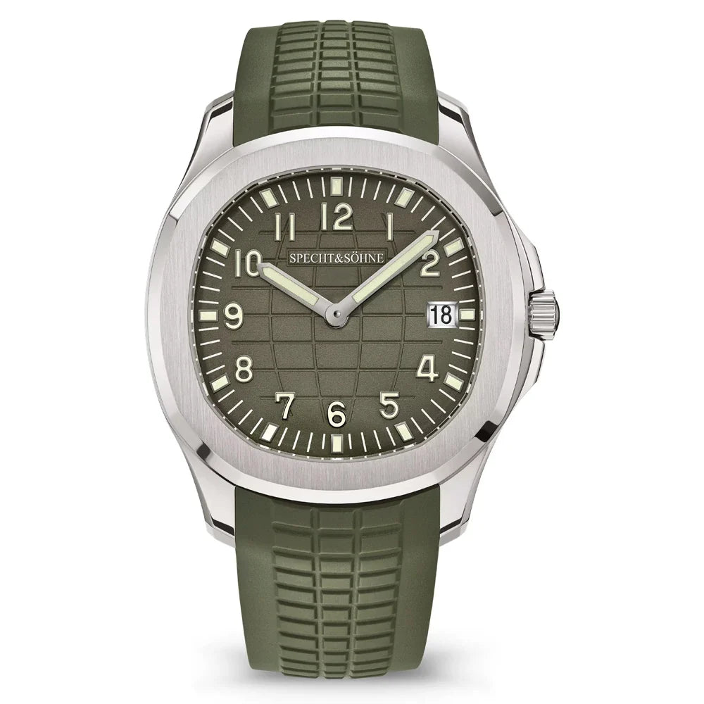 Specht & Söhne SP0008Q1 Quartz — Slim 41mm, pulseira de silicone, vista 3