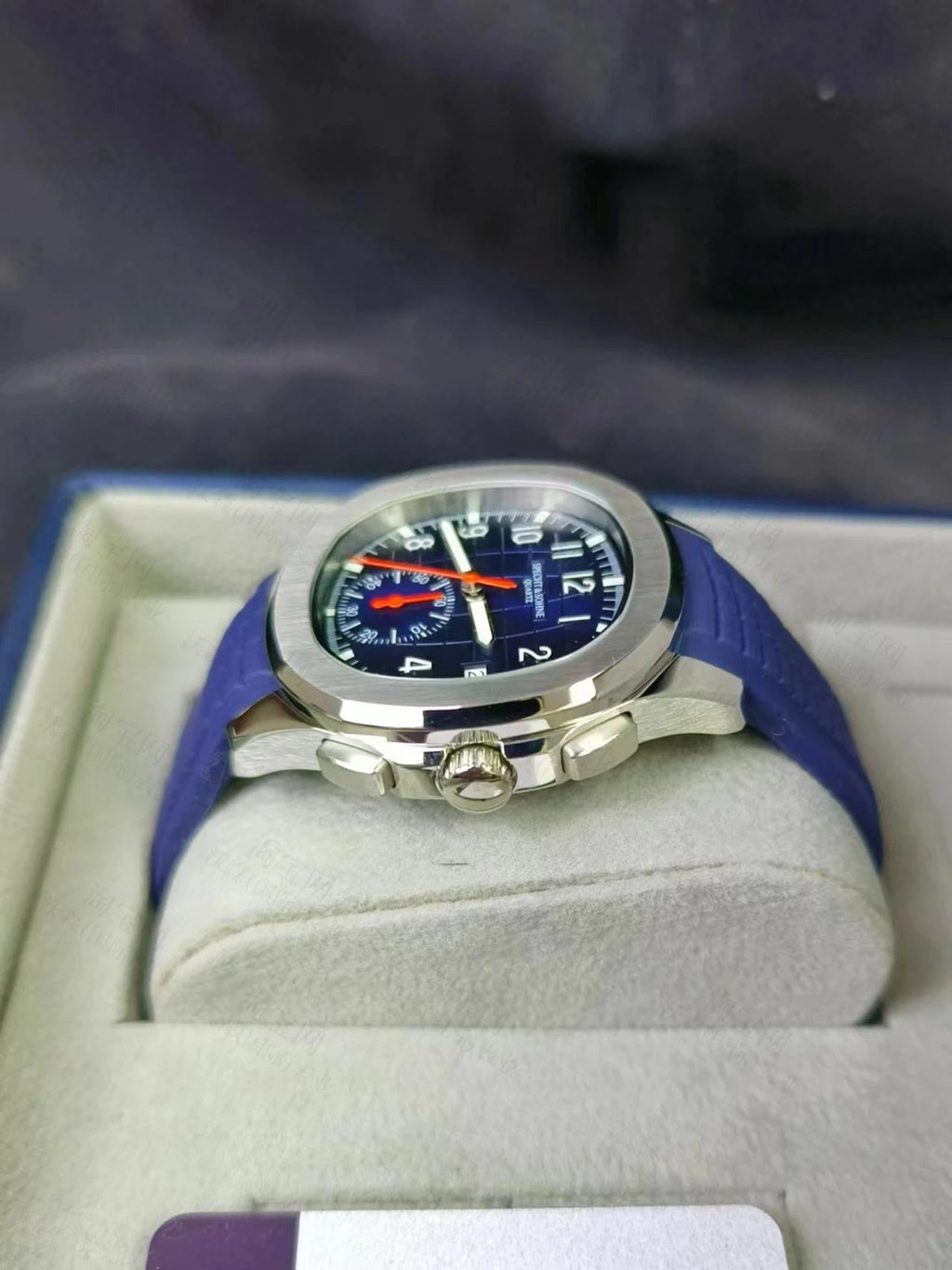 Specht & Söhne SP0006Q3 Quartz — Cronógrafo Esportivo 42mm, pulseira de silicone, vista 7
