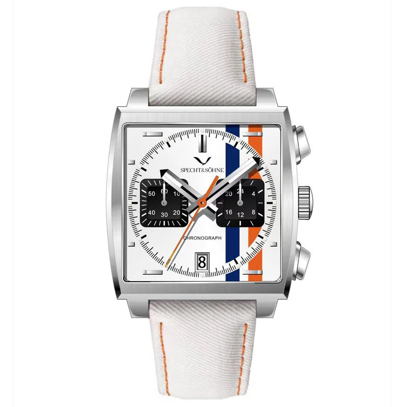 Specht & Söhne SP0009Q6 Quartz — Cronógrafo Quadrado 39mm