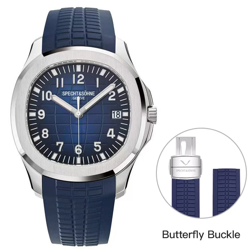 Specht & Söhne SP0008A1 Automático — Esportivo 40mm, pulseira de silicone, vista 9