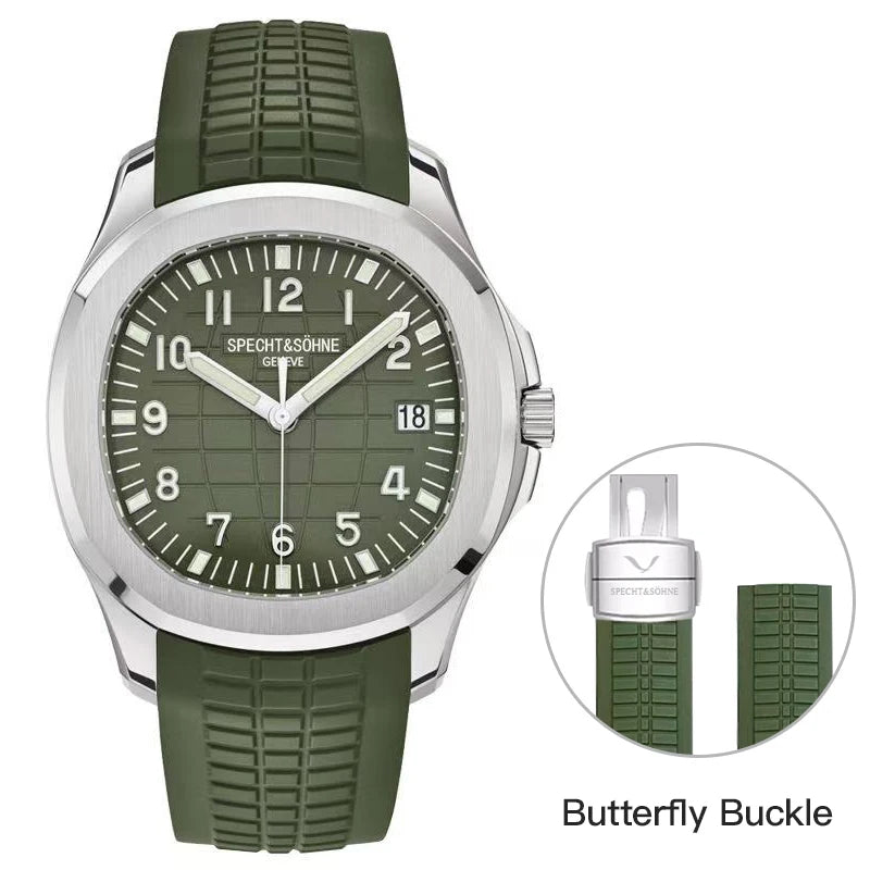 Specht & Söhne SP0008A3 Automático — Esportivo 40mm, pulseira de silicone, vista 3