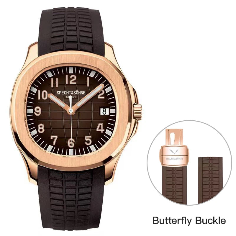 Specht & Söhne SP0008A4 Automático — Esportivo 40mm, pulseira de silicone, vista 11
