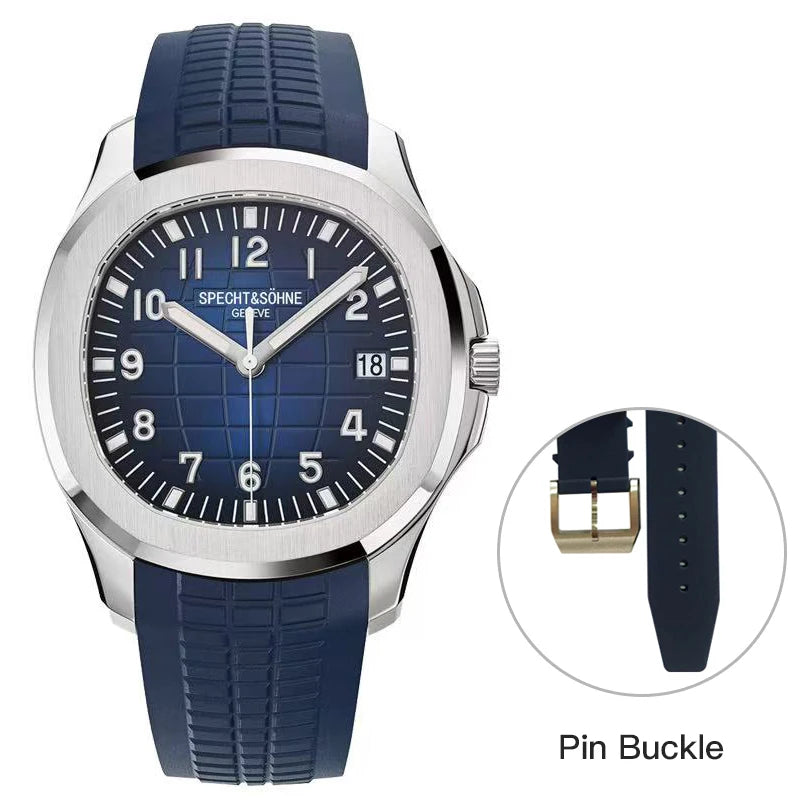 Specht & Söhne SP0008A1 Automático — Esportivo 40mm, pulseira de silicone, vista 8