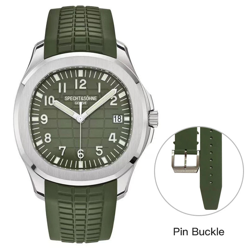 Specht & Söhne SP0008A3 Automático — Esportivo 40mm, pulseira de silicone, vista 2