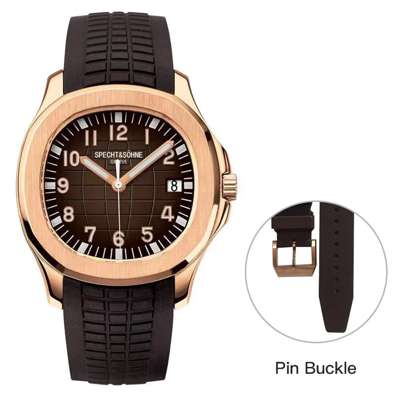 Specht & Söhne SP0008A4 Automático — Esportivo 40mm, pulseira de silicone, vista 10